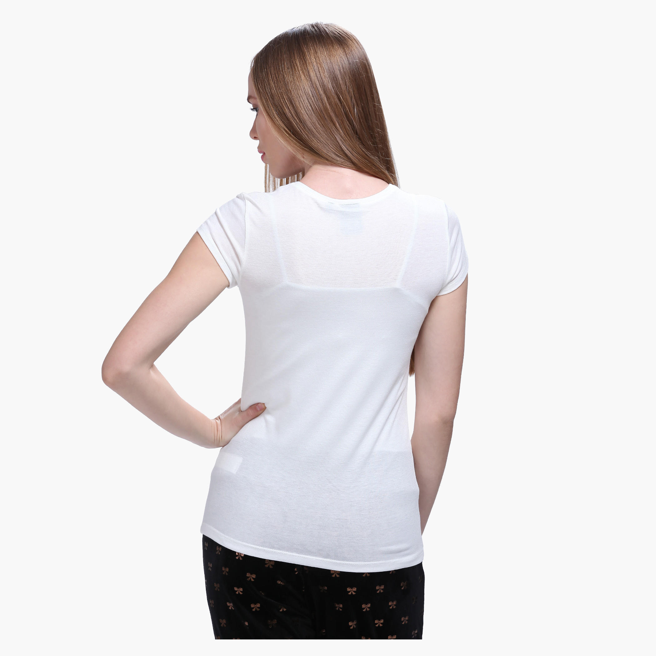 Barbie Printed T-shirt with Short Sleeves-women-clothing-tshirts-image-2