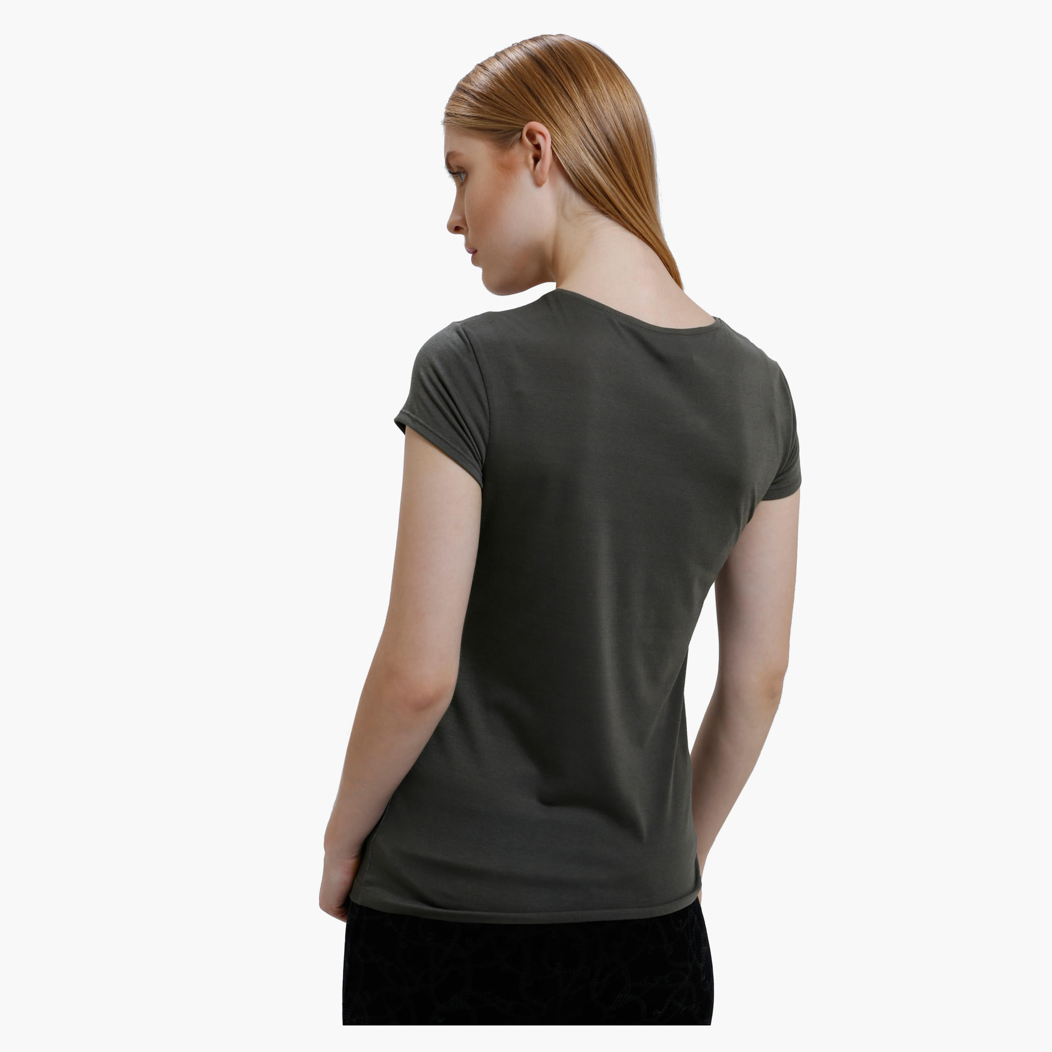 Barbie Print T-Shirt with Round Neck and Short Sleeves-women-clothing-tshirts-image-2