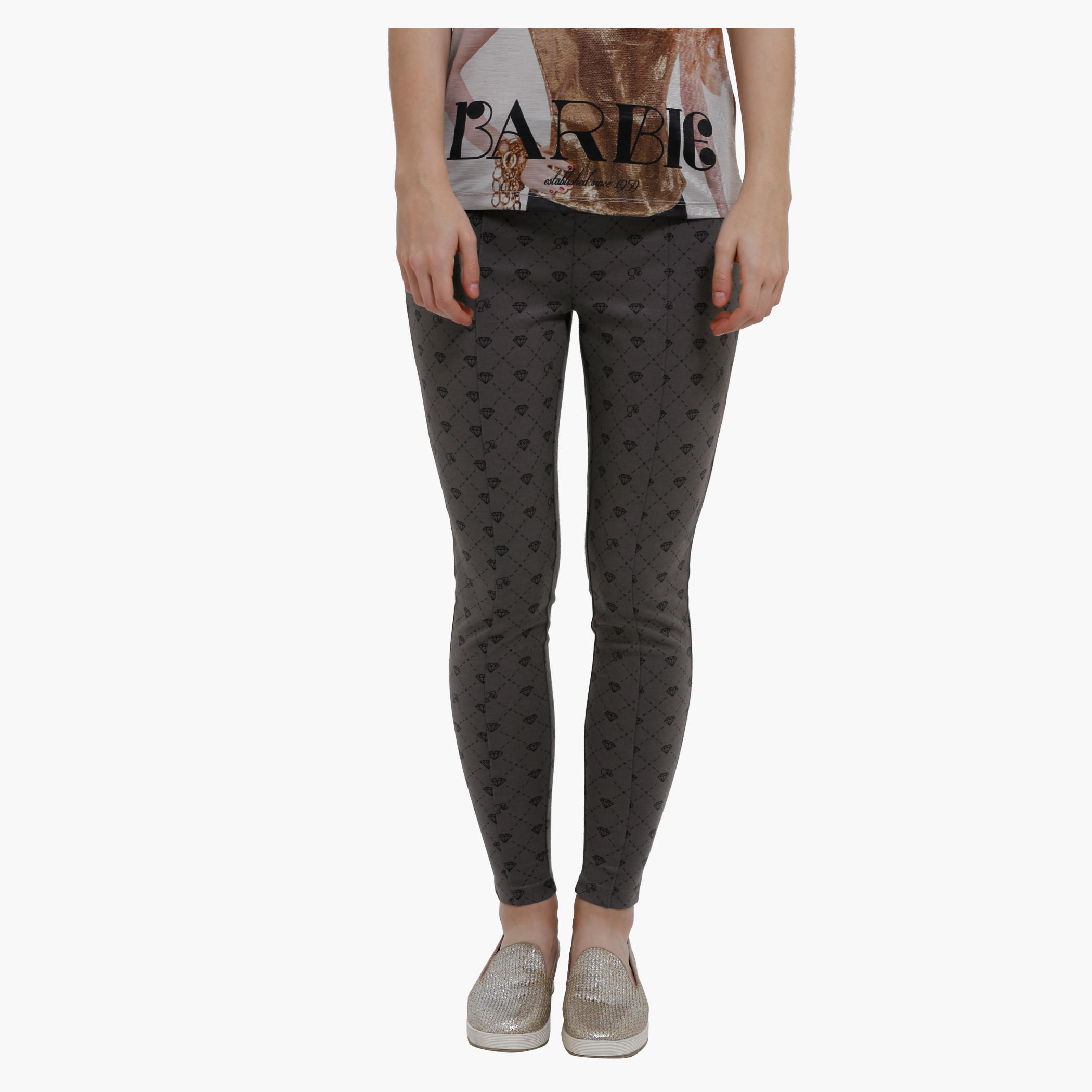 Barbie Printed Full Length Pants-women-clothing-bottoms-trousers-image-1