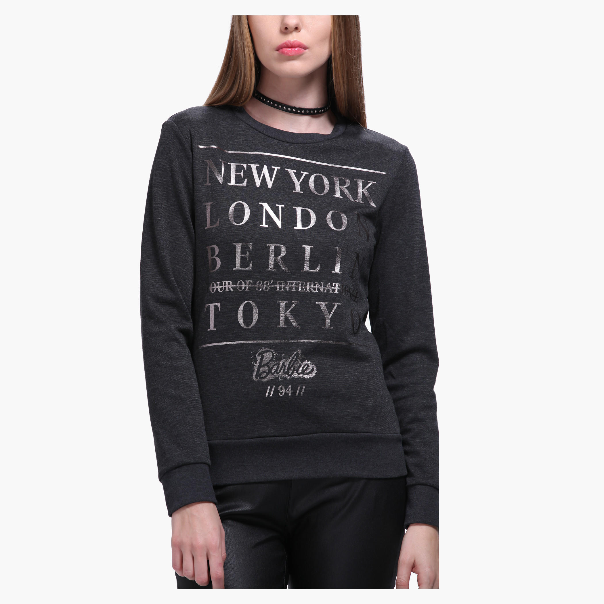 Printed Sweatshirt With Long Sleeves-women-winterwear-hoodiesandsweatshirts-sweatshirts-image-4