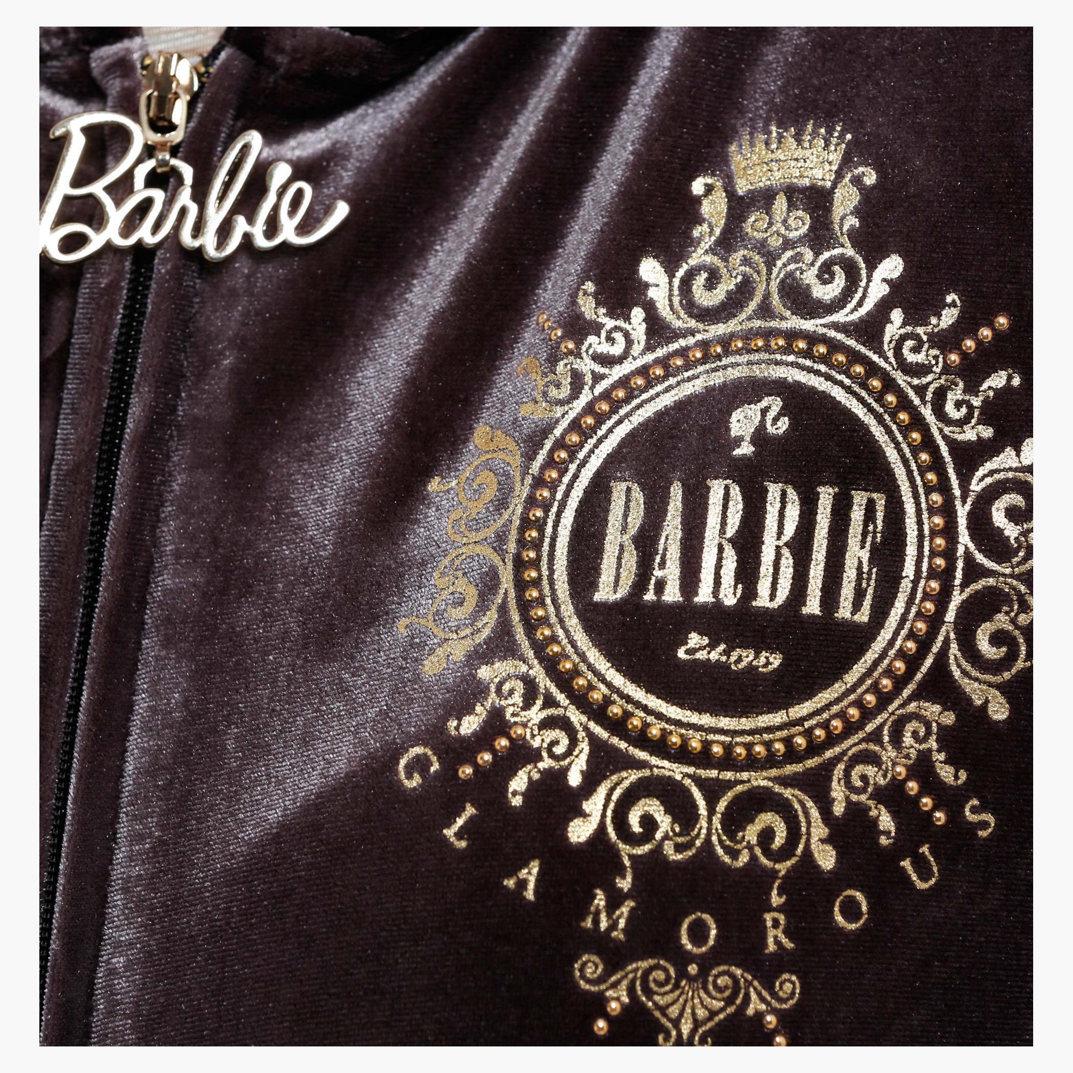 Barbie Printed Long Sleeves Jacket with Hood-women-winterwear-hoodiesandsweatshirts-hoodies-image-4