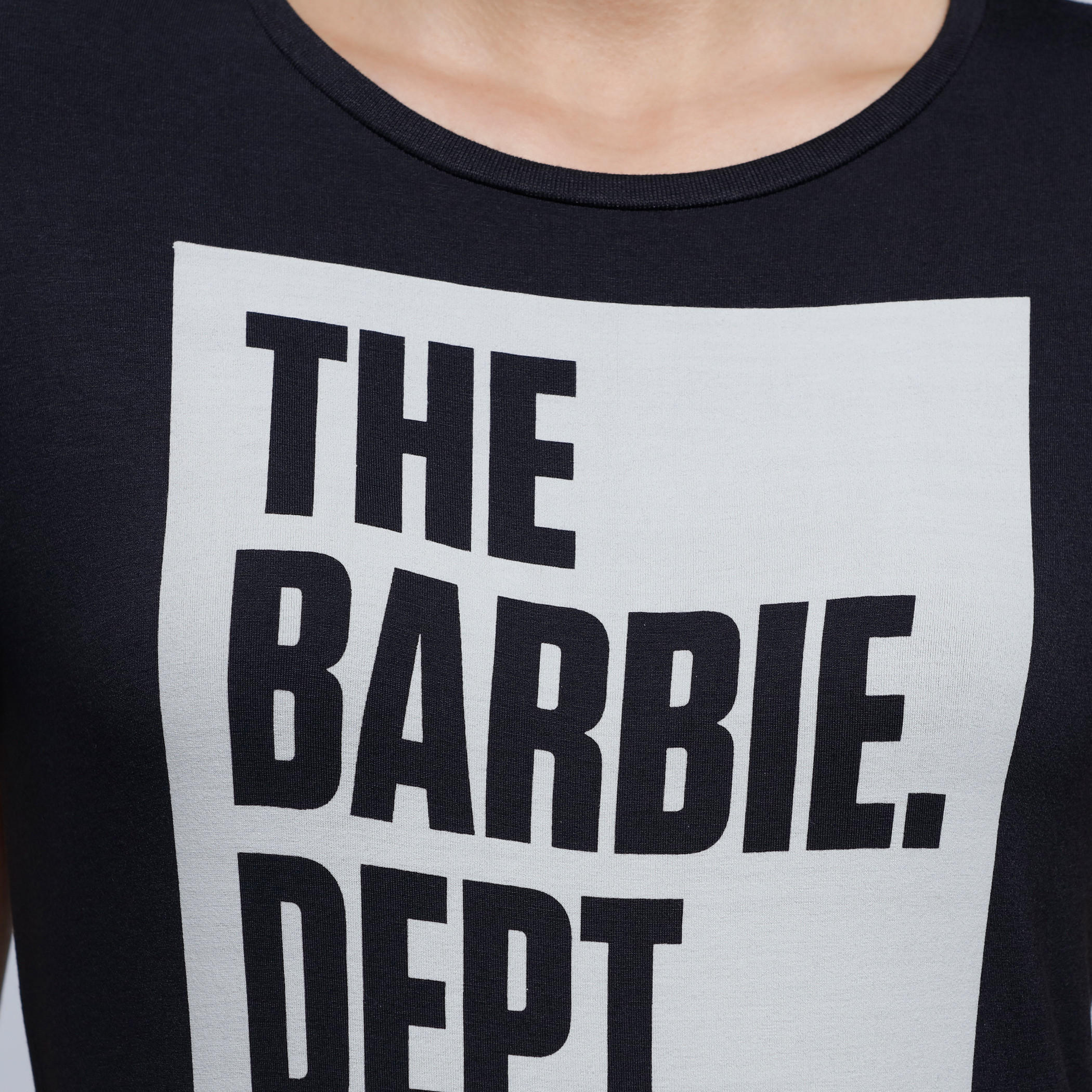 Barbie Printed T-Shirt with Round Neck and Short Sleeves -women-clothing-tshirts-image-4