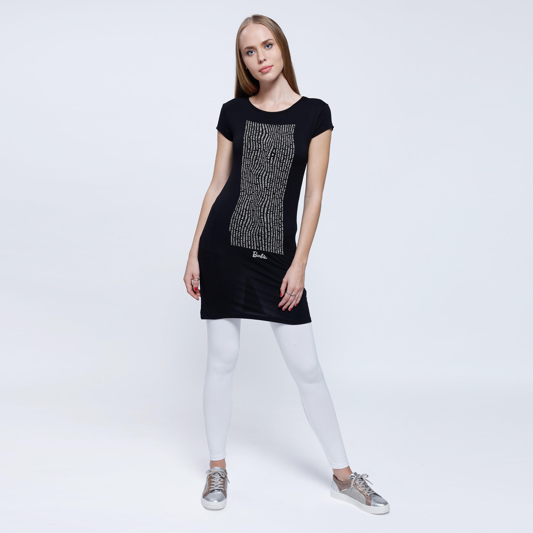 Barbie Printed Top with Round Neck and Short Sleeves-women-clothing-tshirts-image-5