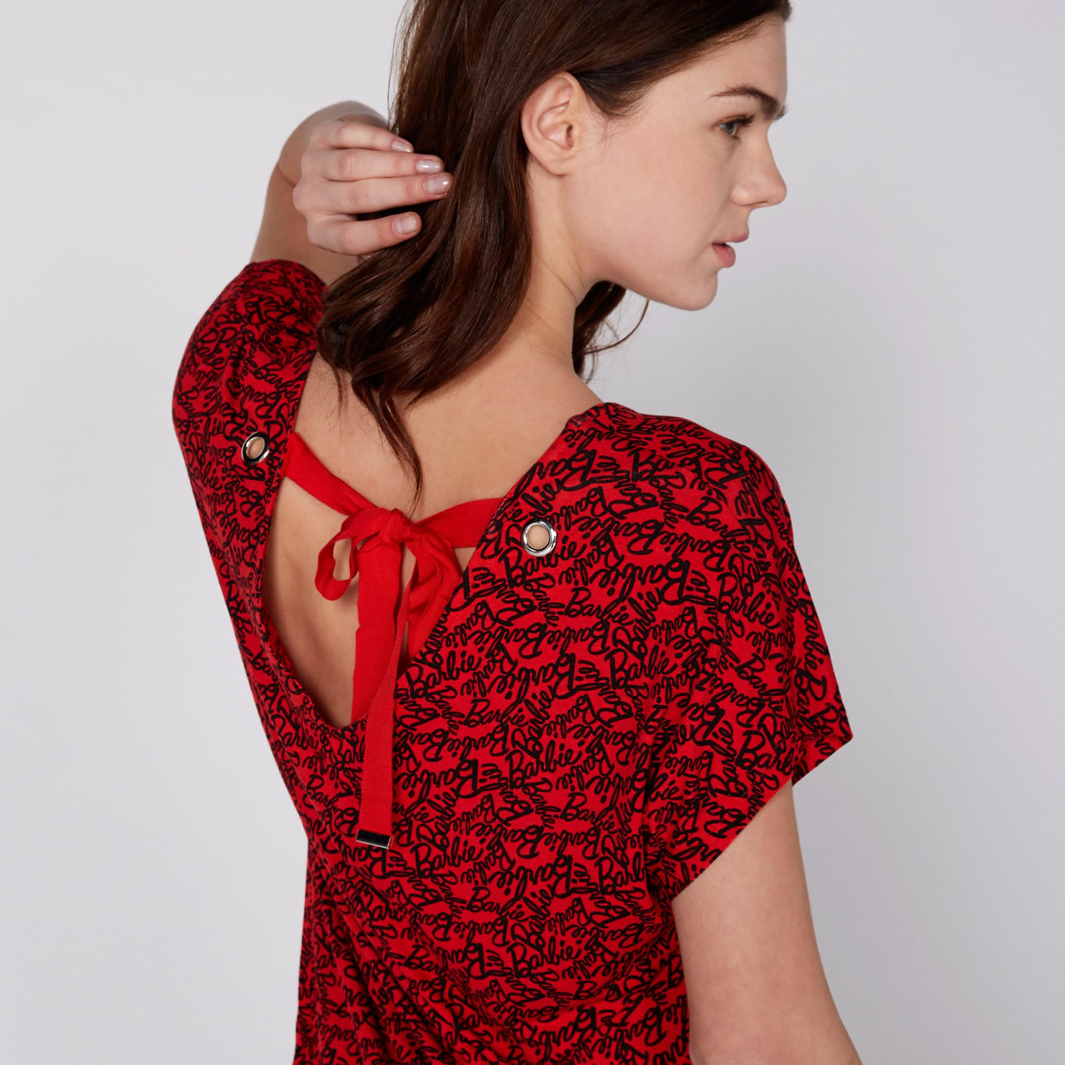 Barbie Printed Top with V-Neck and Extended Sleeves-women-clothing-shirtsandblouses-blouses-image-2