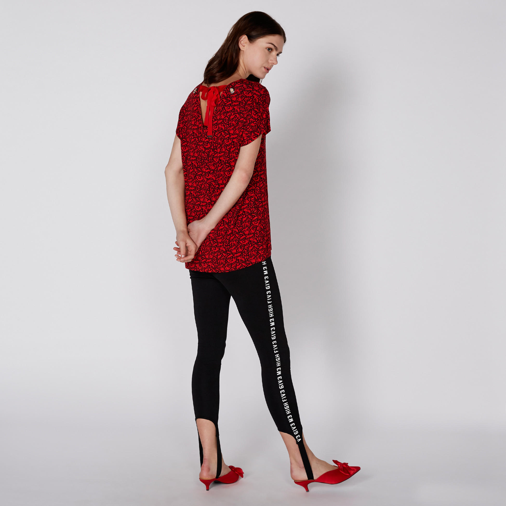 Barbie Printed Top with V-Neck and Extended Sleeves-women-clothing-shirtsandblouses-blouses-image-4