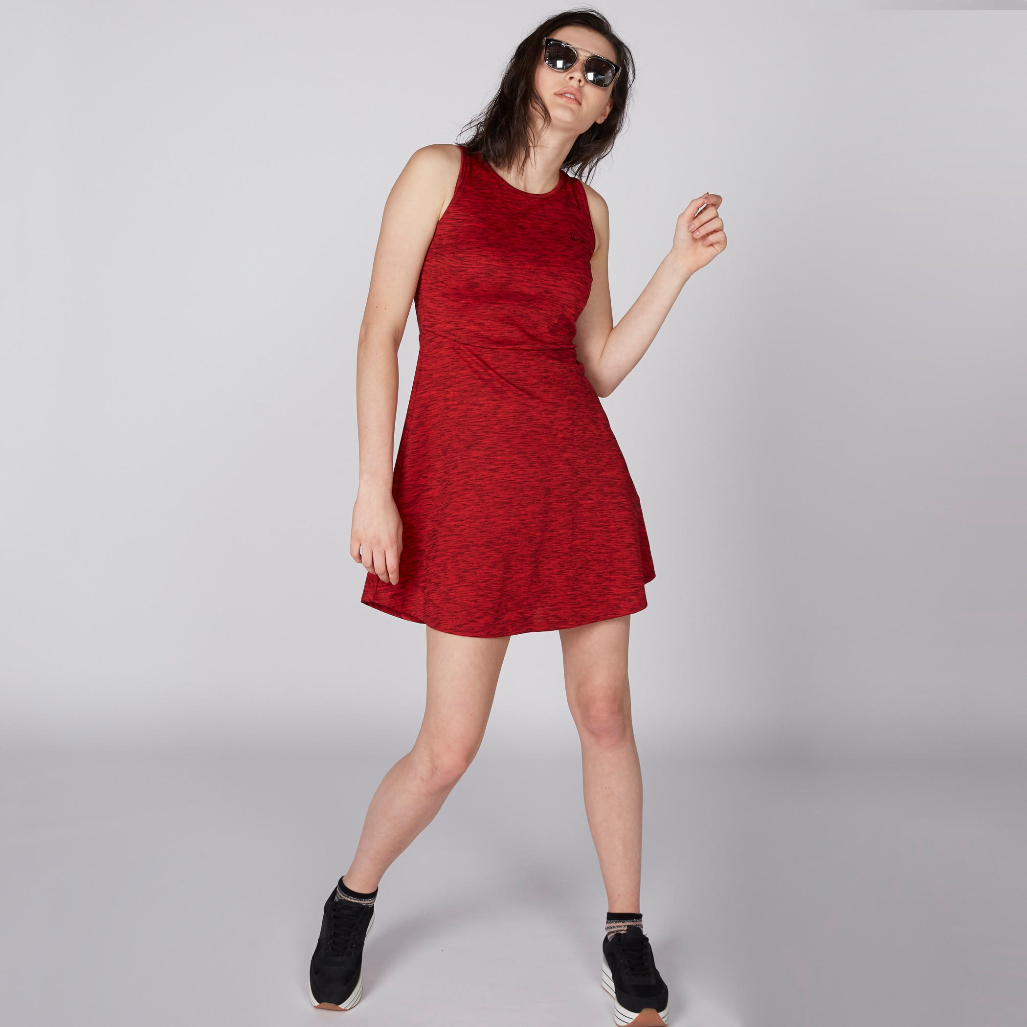 فستان قصير بياقة مستديرة من باربي-women-clothing-dresses-image-3