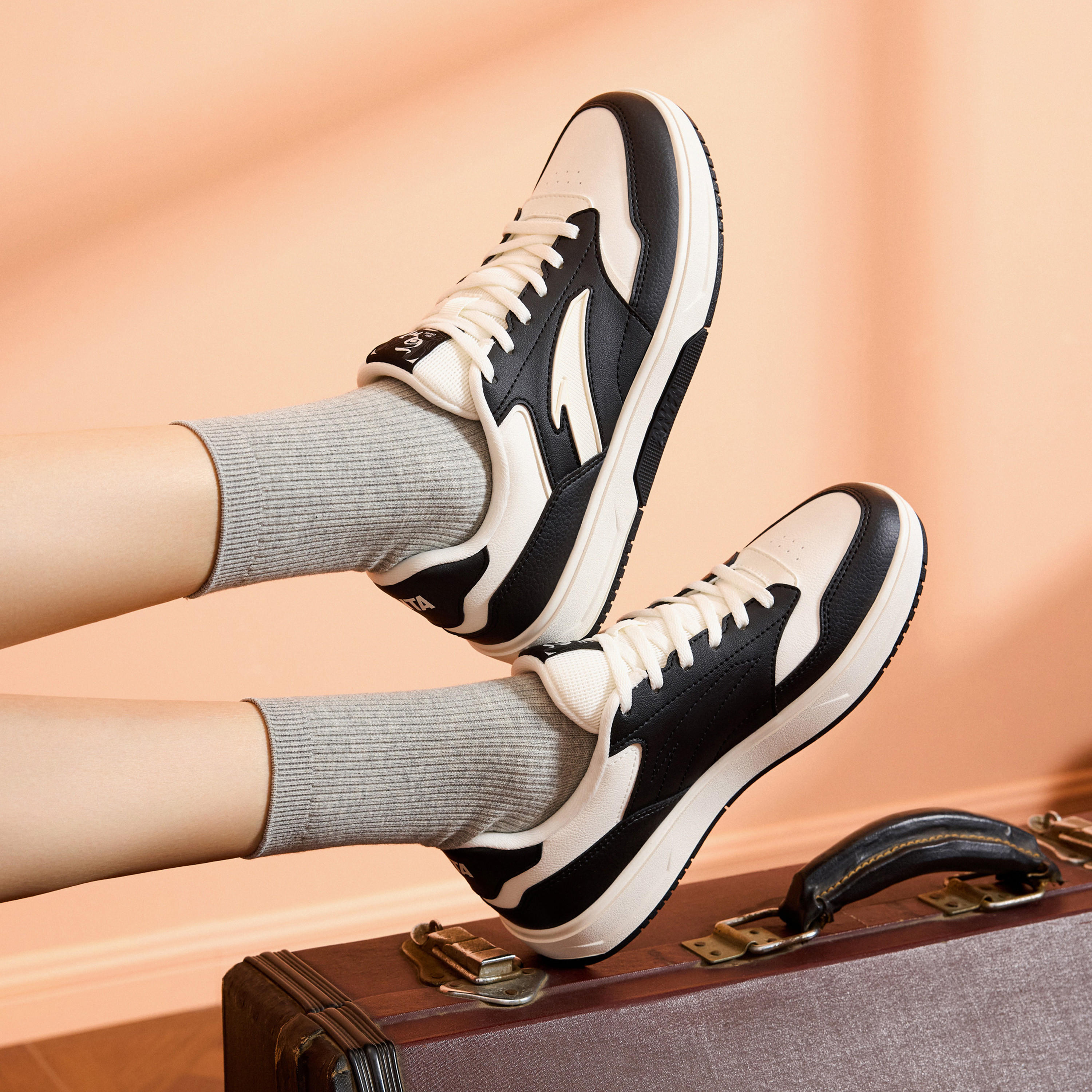 ANTA Women Lace-Up Ankle Sneakers - RIVERS-women-shoes-sneakers-image-2