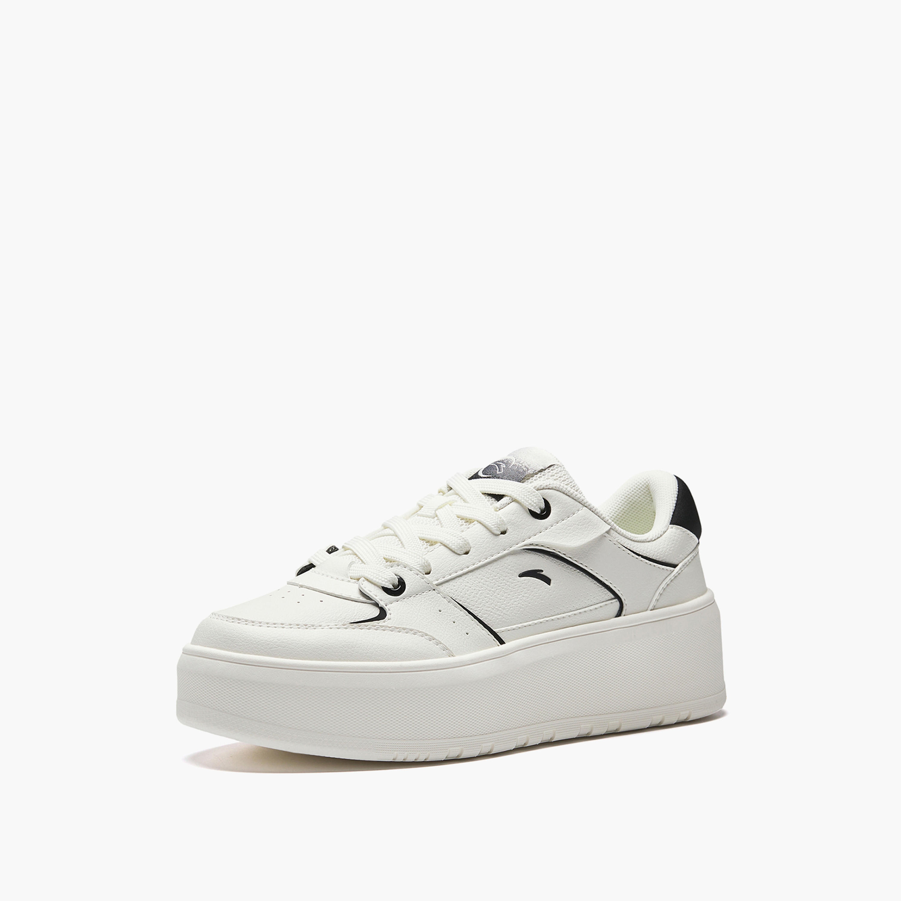 ANTA Women Lace-Up Ankle Sneakers - JELLY-women-shoes-sneakers-image-1