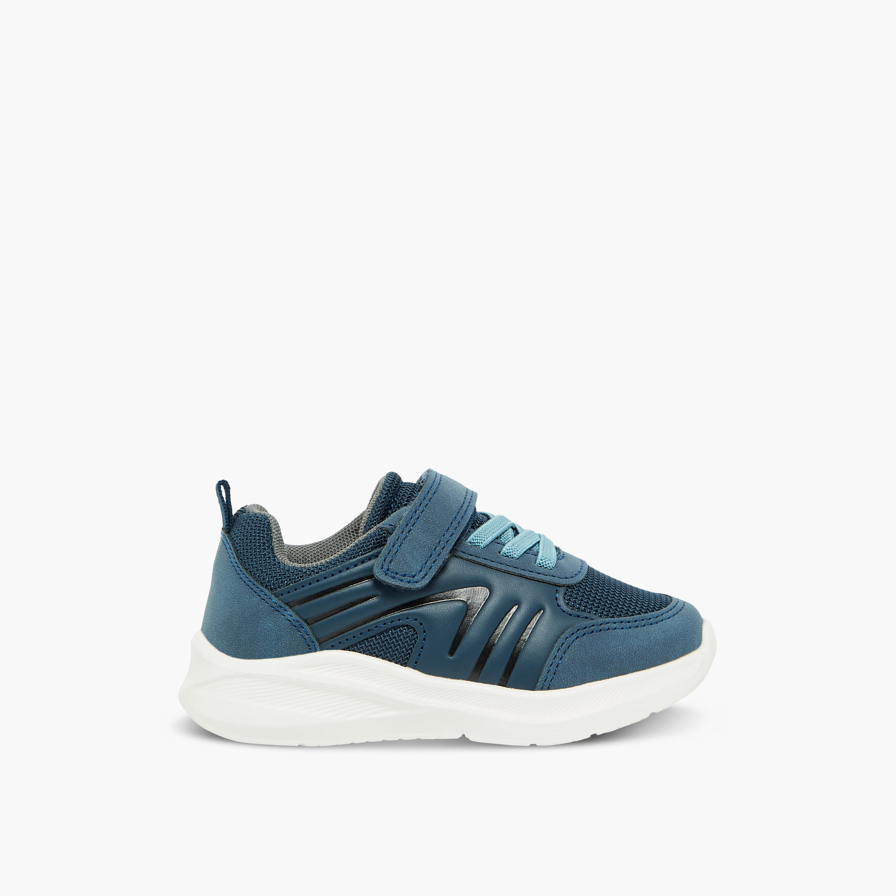 حذاء سنيكرز برقبة كاحل بشريط إغلاق لاصق للأولاد من جونيورز-boys-shoes-sneakers-image-3