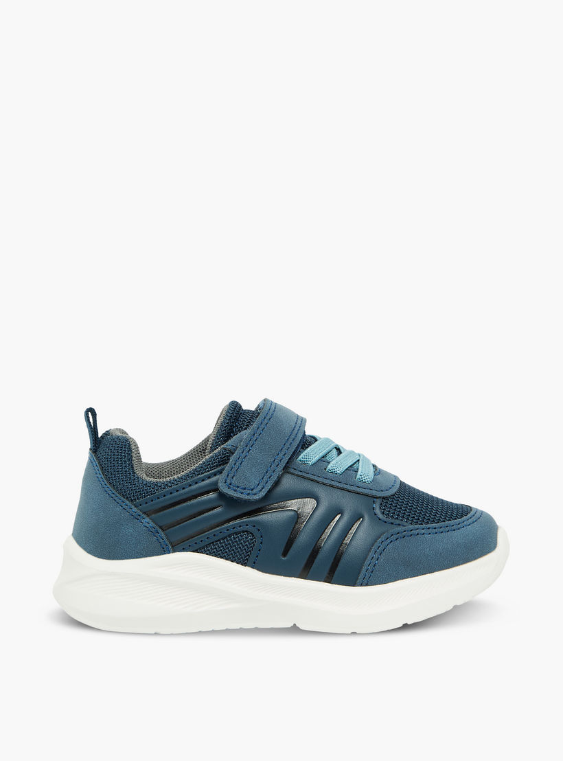 حذاء سنيكرز برقبة كاحل بشريط إغلاق لاصق للأولاد من جونيورز-boys-shoes-sneakers-image-3