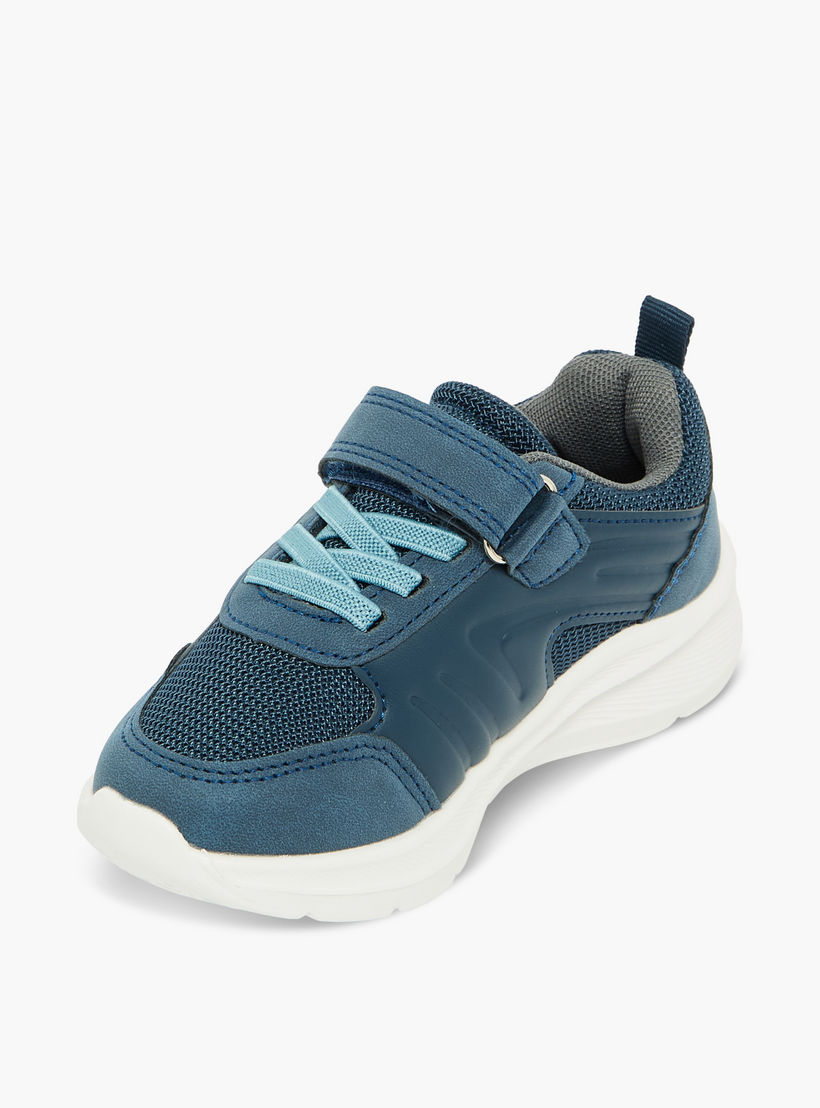 حذاء سنيكرز برقبة كاحل بشريط إغلاق لاصق للأولاد من جونيورز-boys-shoes-sneakers-image-4