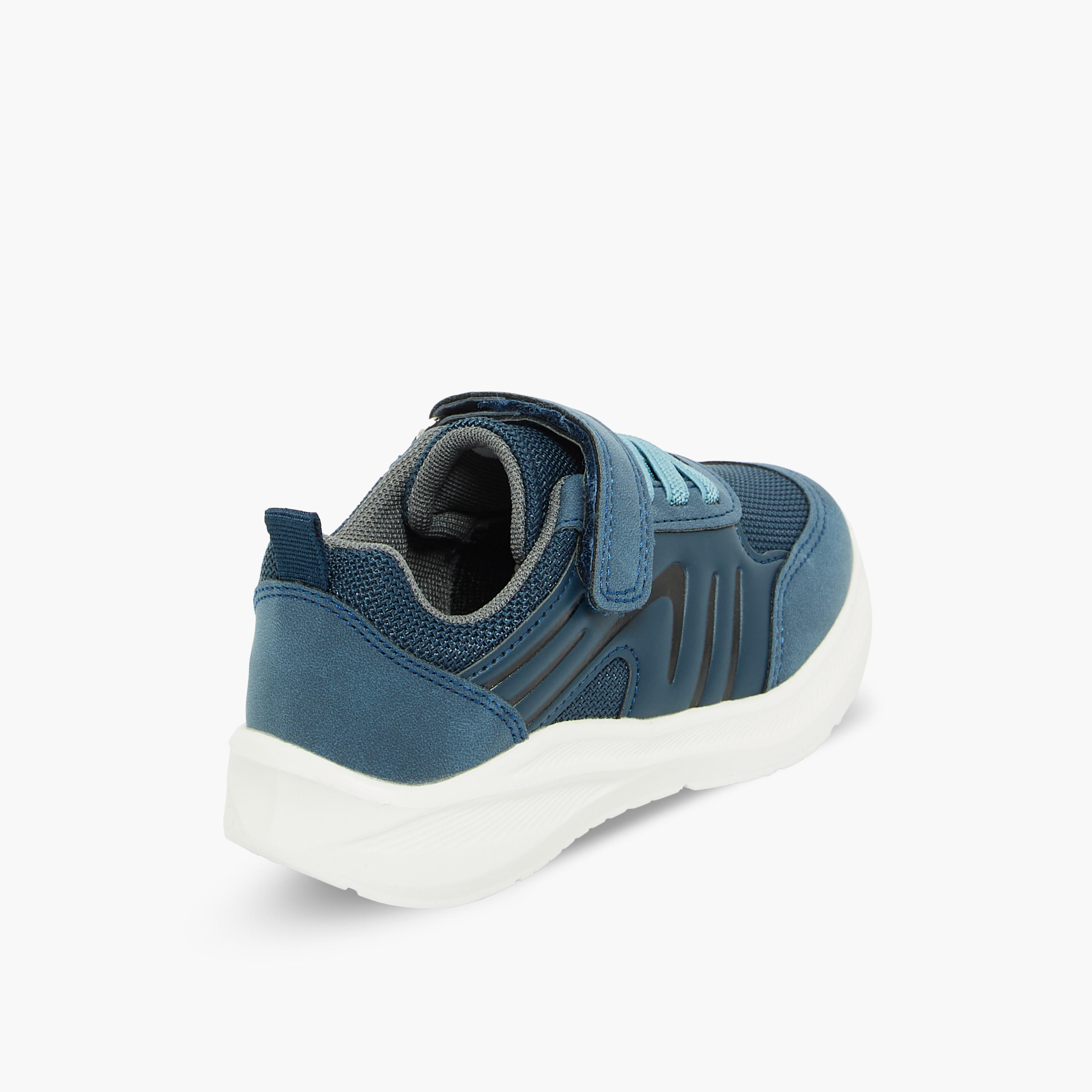 حذاء سنيكرز برقبة كاحل بشريط إغلاق لاصق للأولاد من جونيورز-boys-shoes-sneakers-image-6
