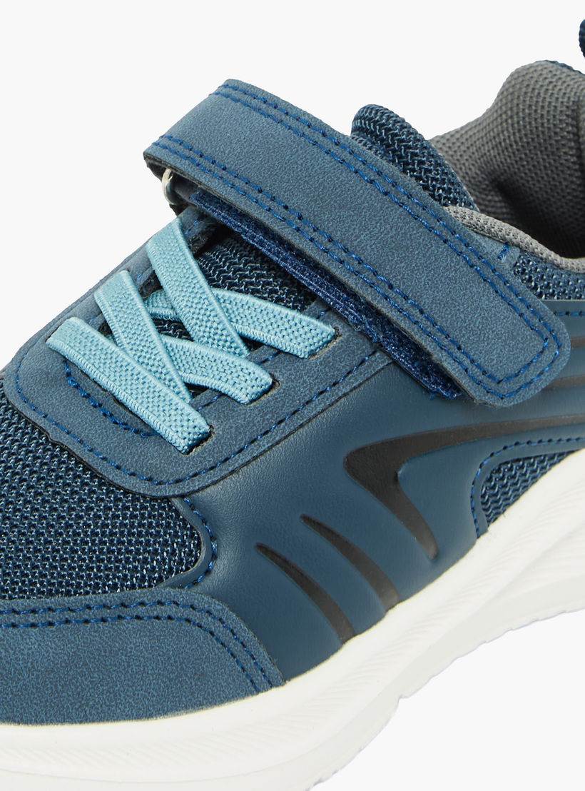 حذاء سنيكرز برقبة كاحل بشريط إغلاق لاصق للأولاد من جونيورز-boys-shoes-sneakers-image-7