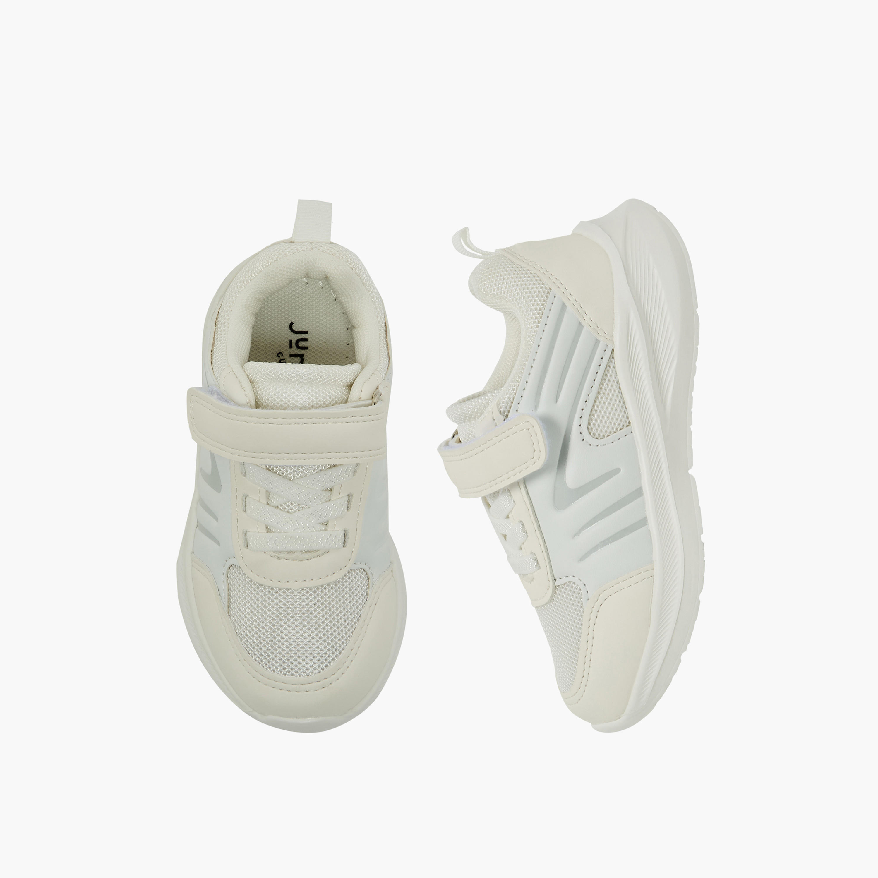 حذاء سنيكرز برقبة كاحل بشريط إغلاق لاصق للأولاد من جونيورز-boys-shoes-sneakers-image-1