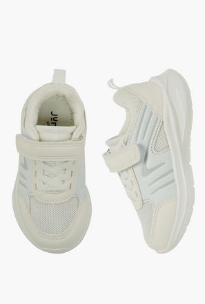 حذاء سنيكرز برقبة كاحل بشريط إغلاق لاصق للأولاد من جونيورز-boys-shoes-sneakers-image-1