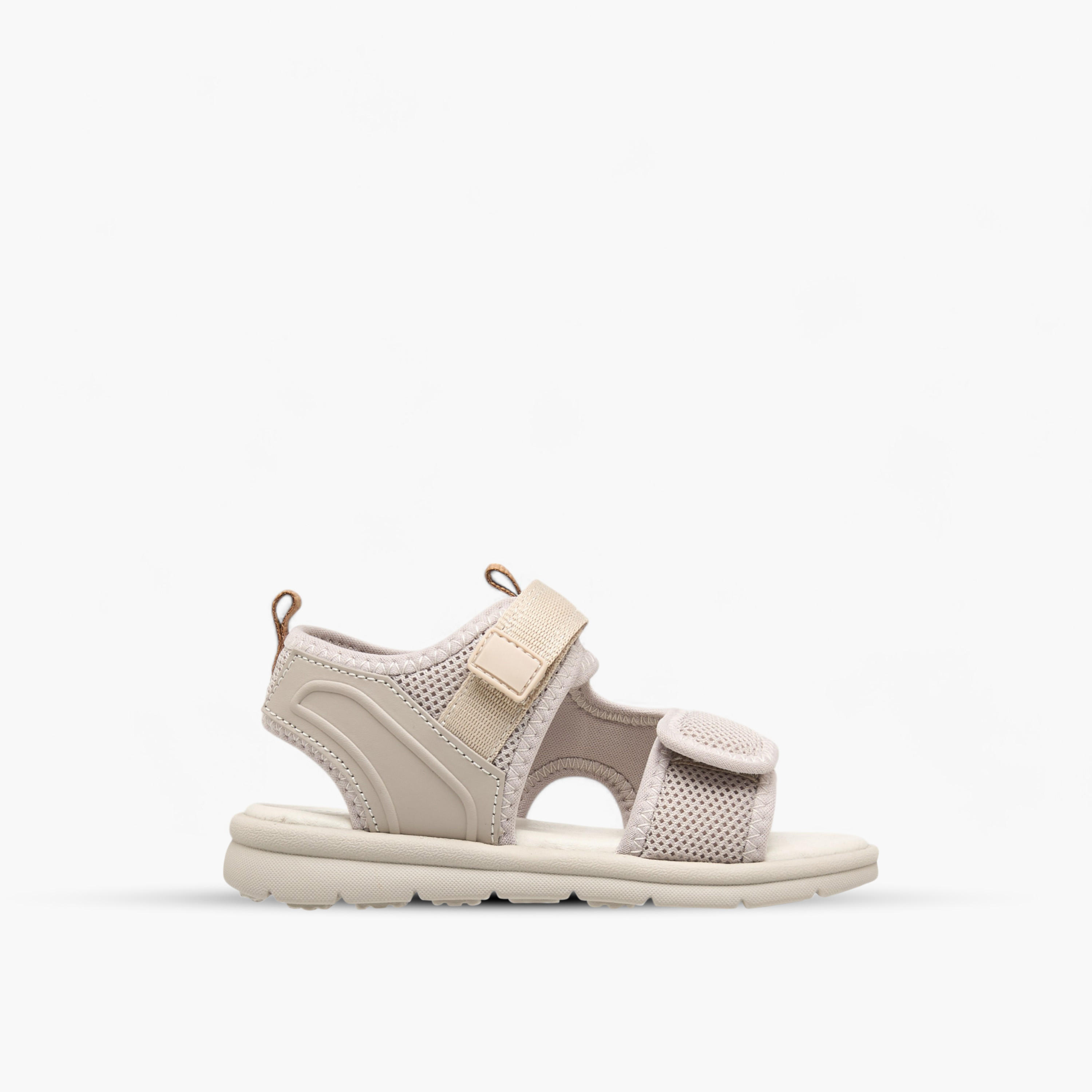 Juniors Textured Floaters with Hook and Loop Closure-boys-shoes-sandals-image-3