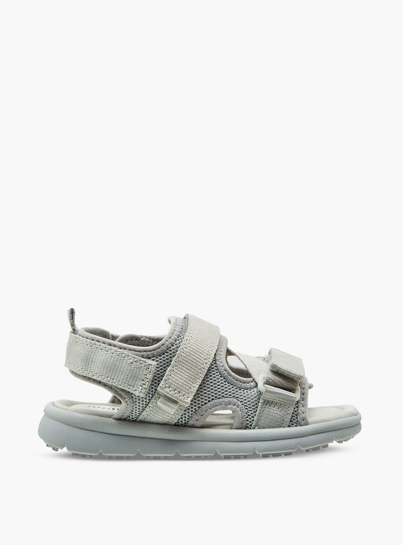 Juniors Textured Floaters with Hook and Loop Closure-boys-shoes-sandals-image-2