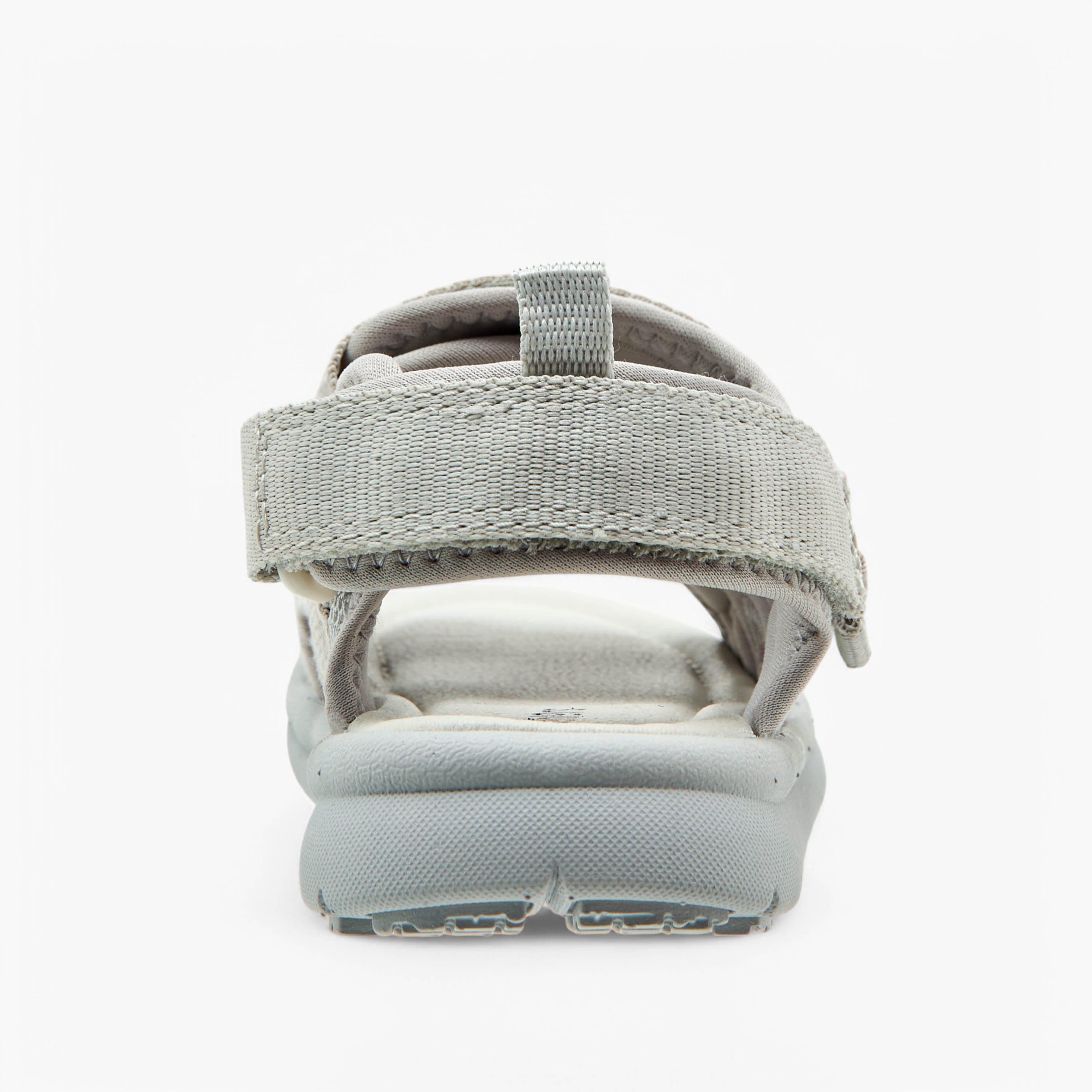 Juniors Textured Floaters with Hook and Loop Closure-boys-shoes-sandals-image-4