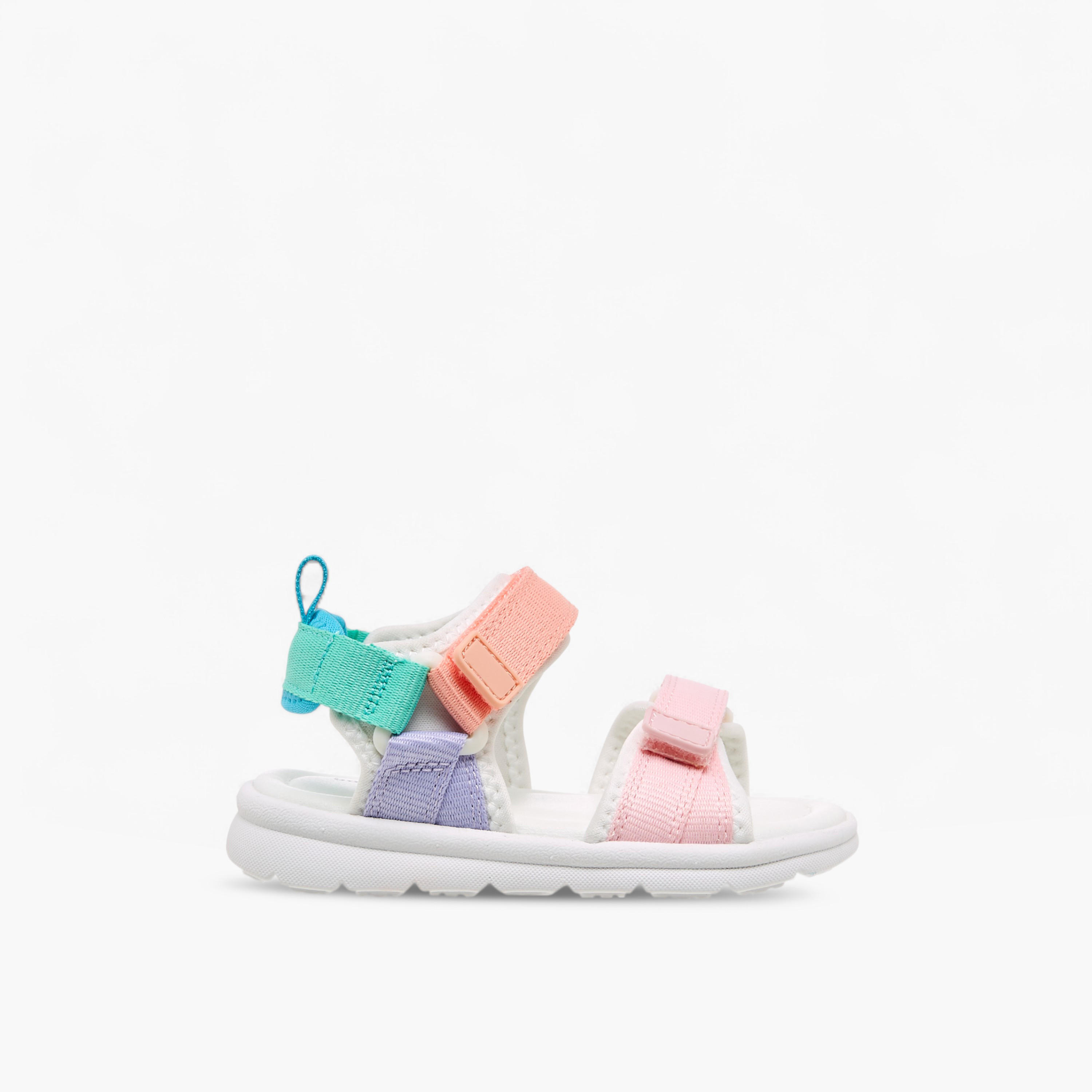 Barefeet Girls Colourblock Hook and Loop Sandals-girls-shoes-sandals-image-2