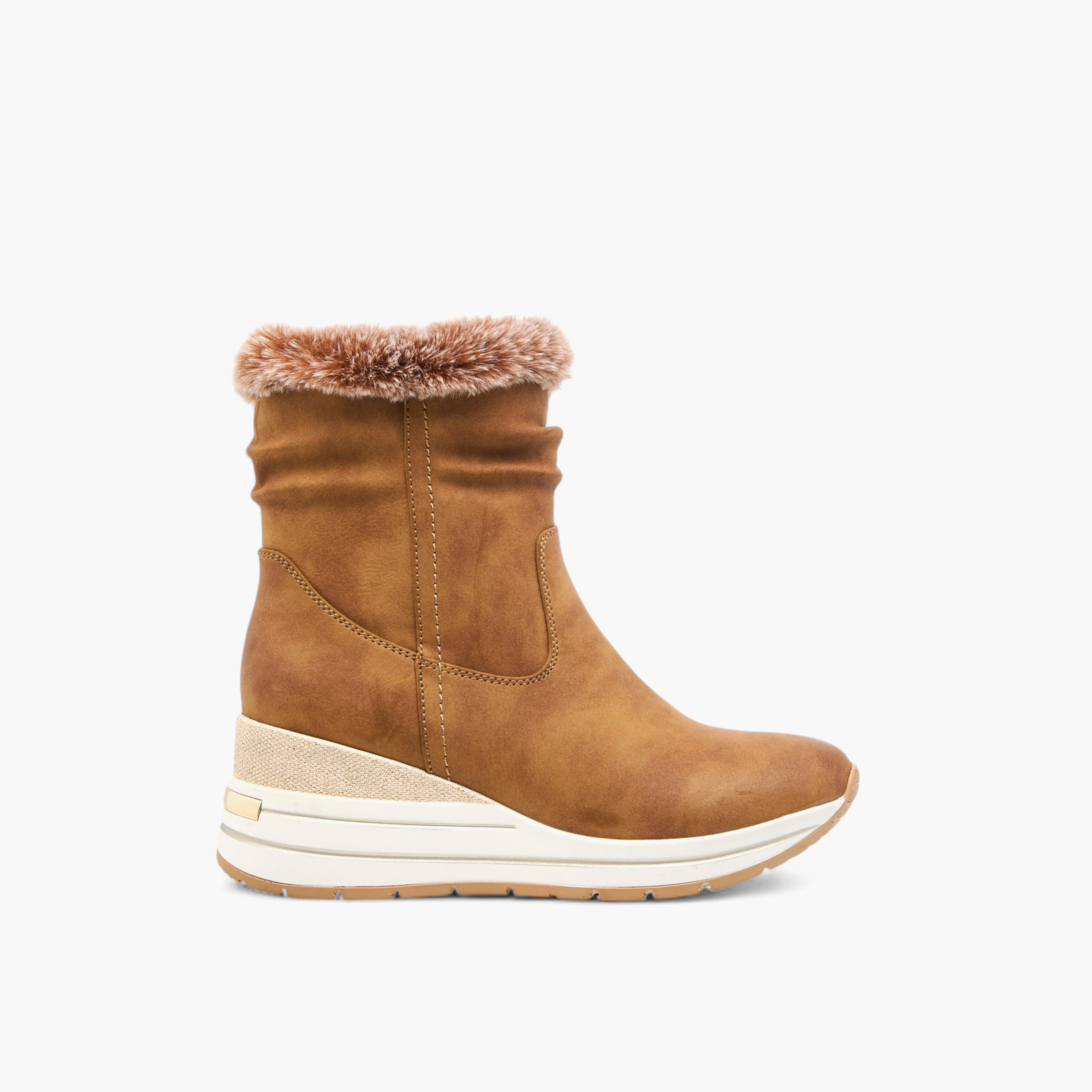 بوت بطول الكاحل بكعب سميك وسحاب إغلاق للنساء من سيليست-women-shoes-boots-image-3