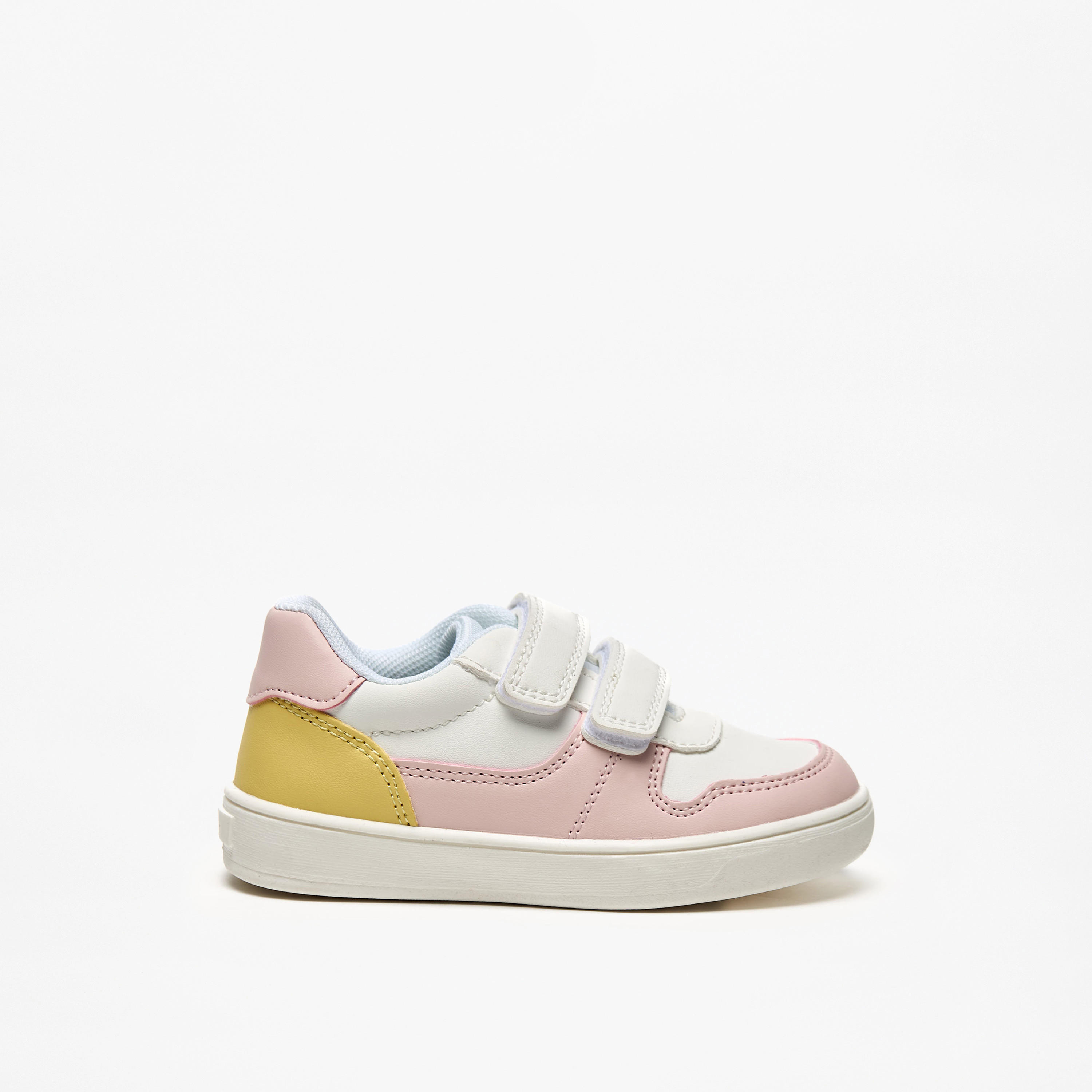 حذاء سنيكرز خفيف الوزن قوالب ملونة بشريط إغلاق لاصق من بيرفيت-girls-shoes-sneakers-image-3