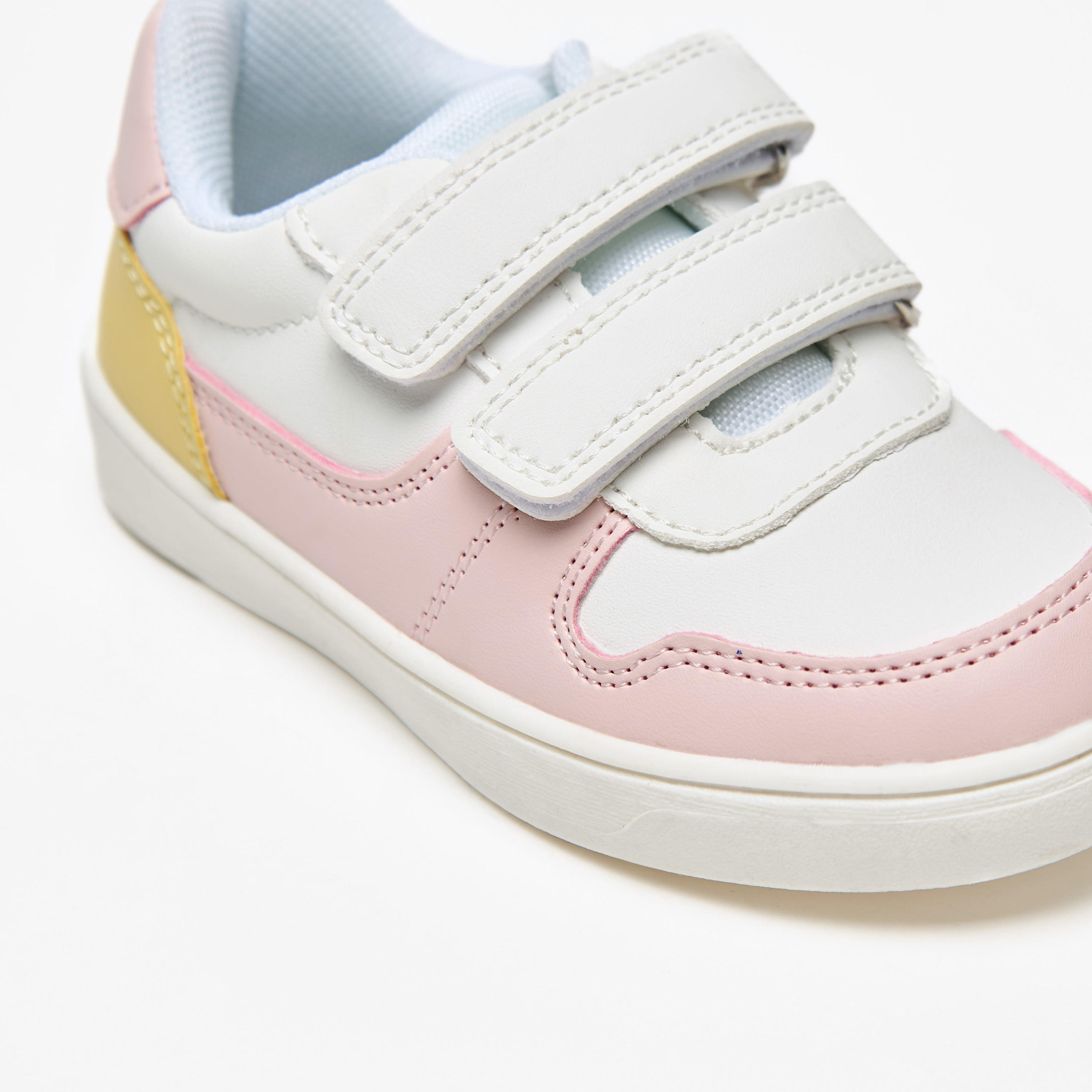 Barefeet Colourblock Lightweight Sneakers with Hook and Loop Closure-girls-shoes-sneakers-image-5