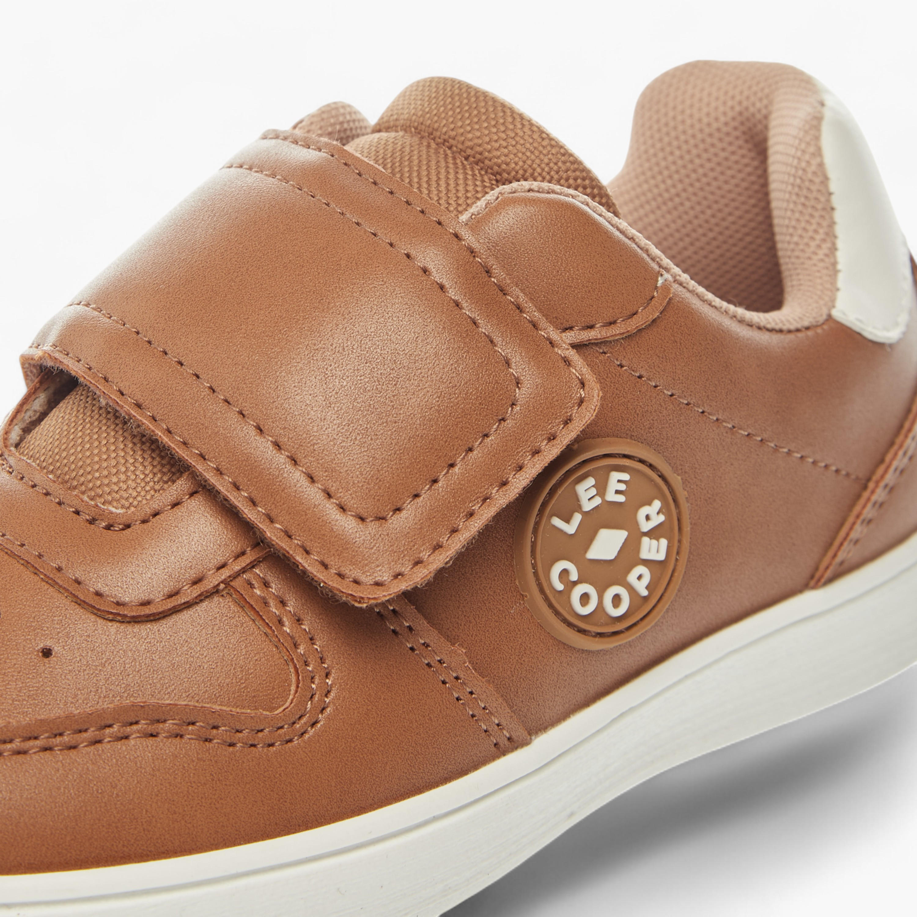 Lee Cooper Kids' Textured Sneakers with Hook and Loop Closure-boys-shoes-sneakers-image-4