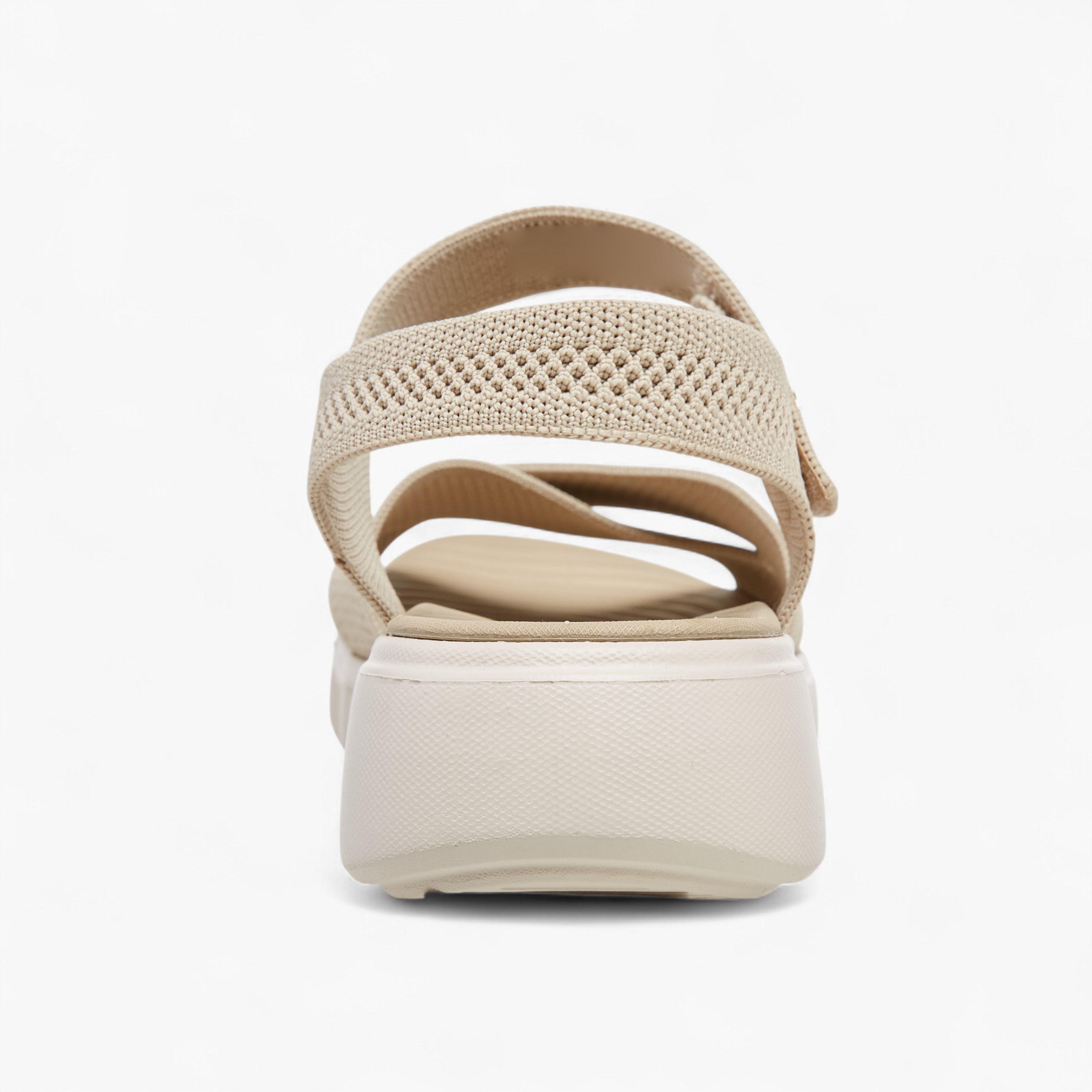 Le Confort Flyknit Cross Strap Comfort Sandals with Hook and Loop Closure-women-shoes-sandals-heeled-image-4