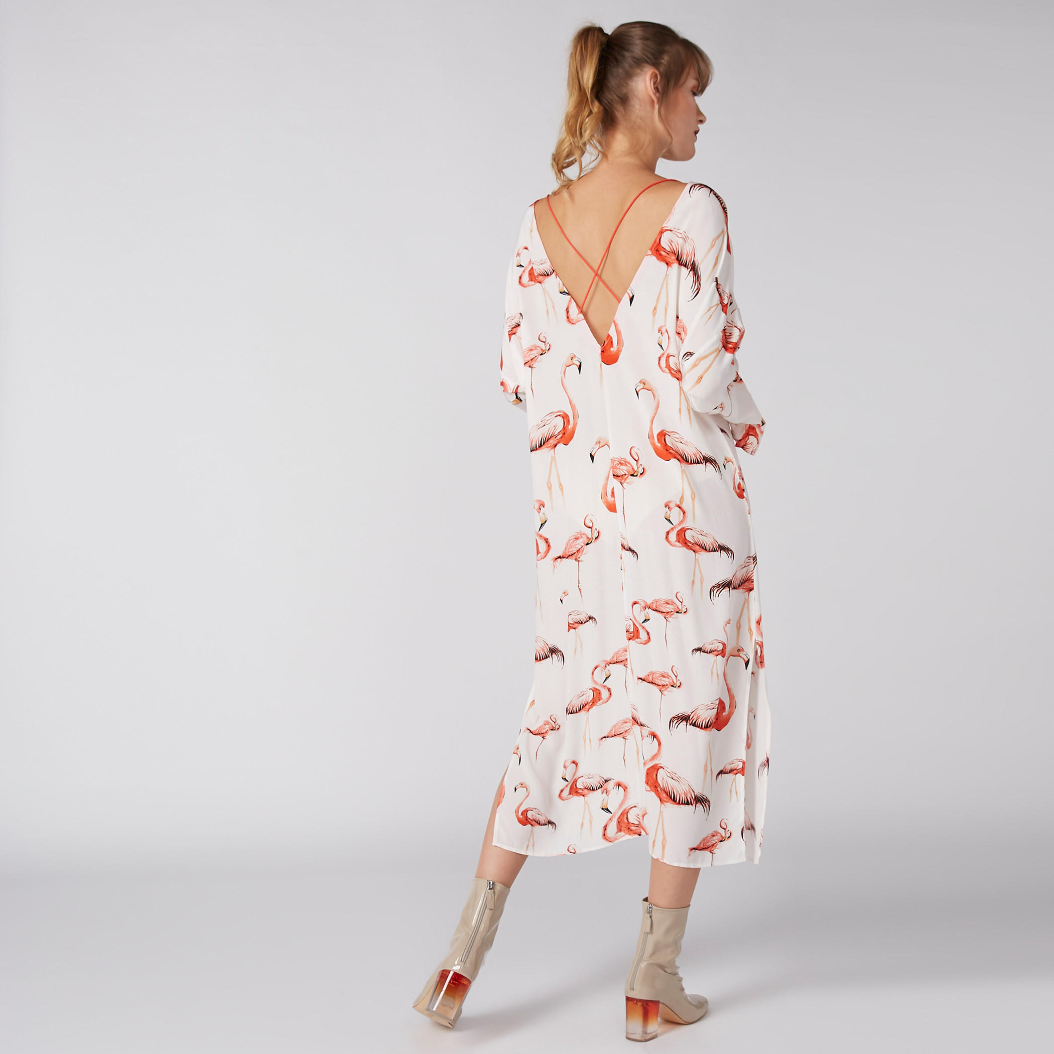 فستان بطبعات فلامنجو وأكمام طويلة وفتحات-women-clothing-dresses-image-5