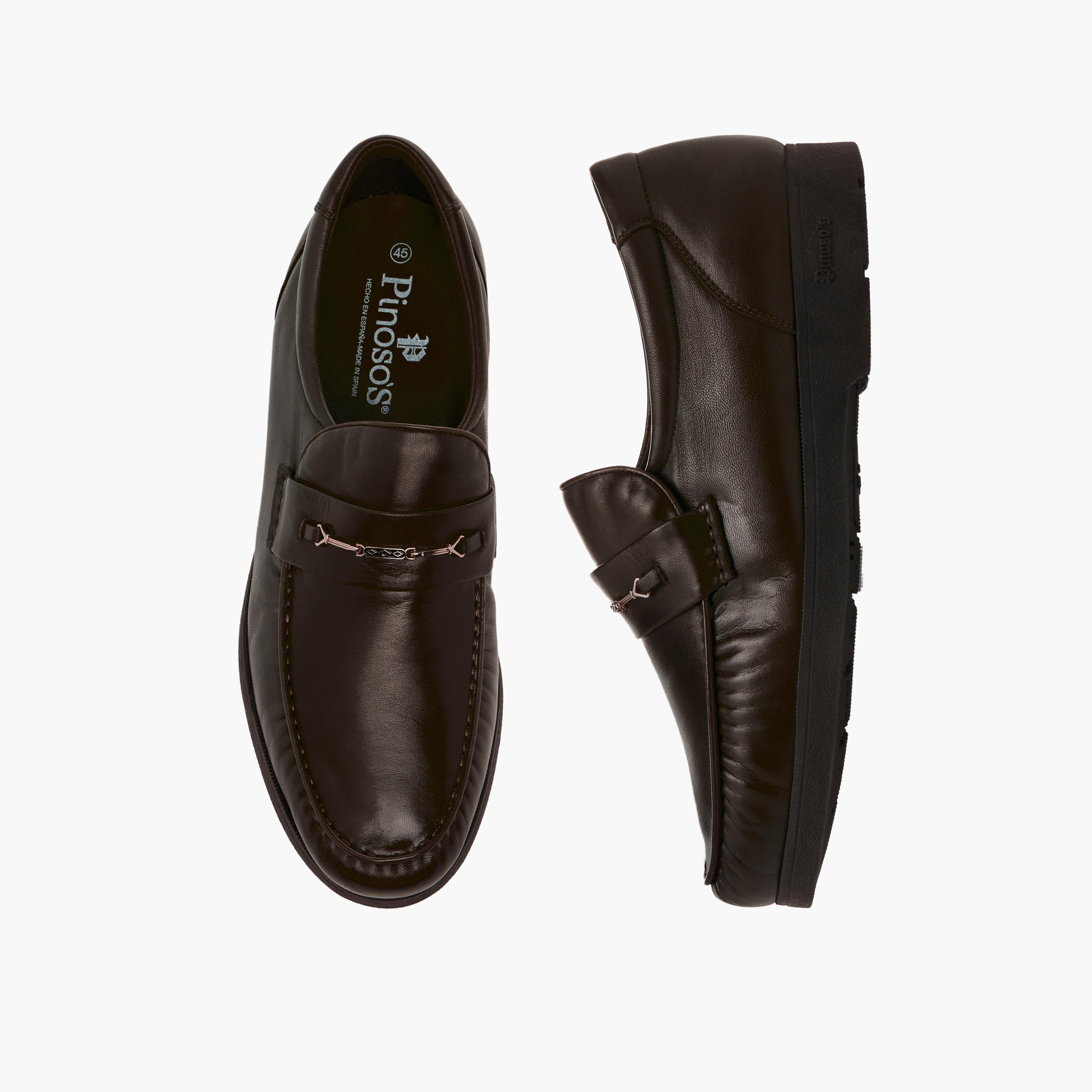 Pinosos Men Genuine Leather Slip-On Loafers-men-shoes-loafersandmoccasins-image-1