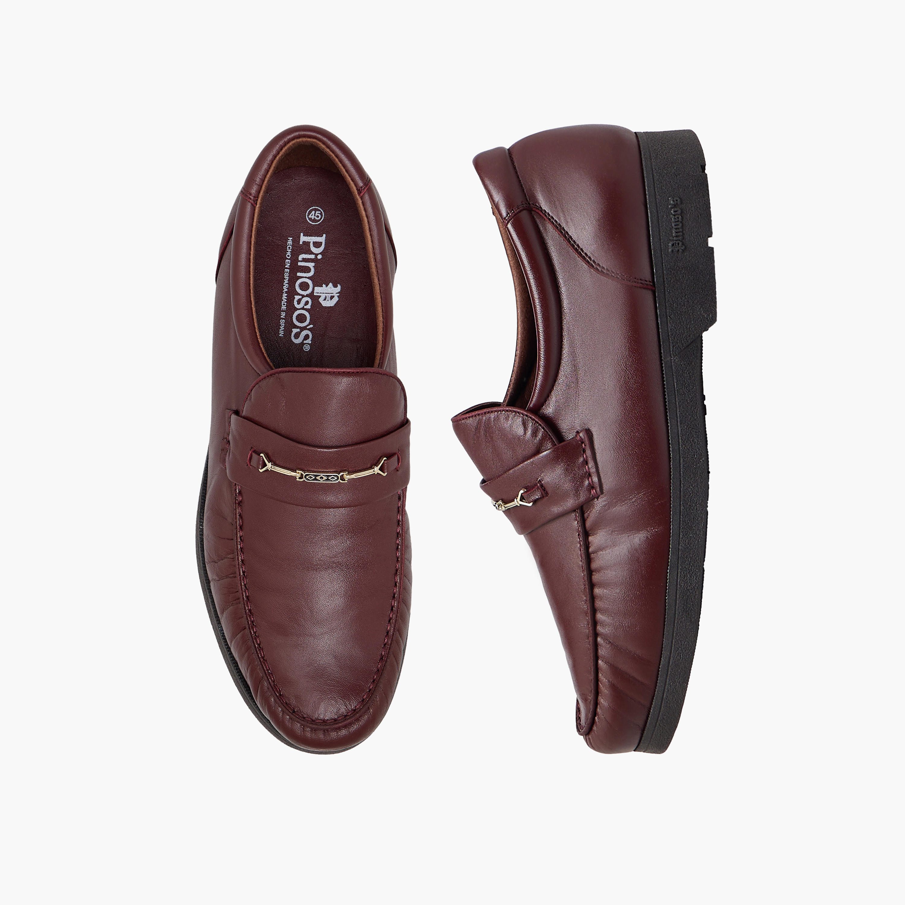 Pinosos Men Genuine Leather Slip-On Loafers-men-shoes-loafersandmoccasins-image-1