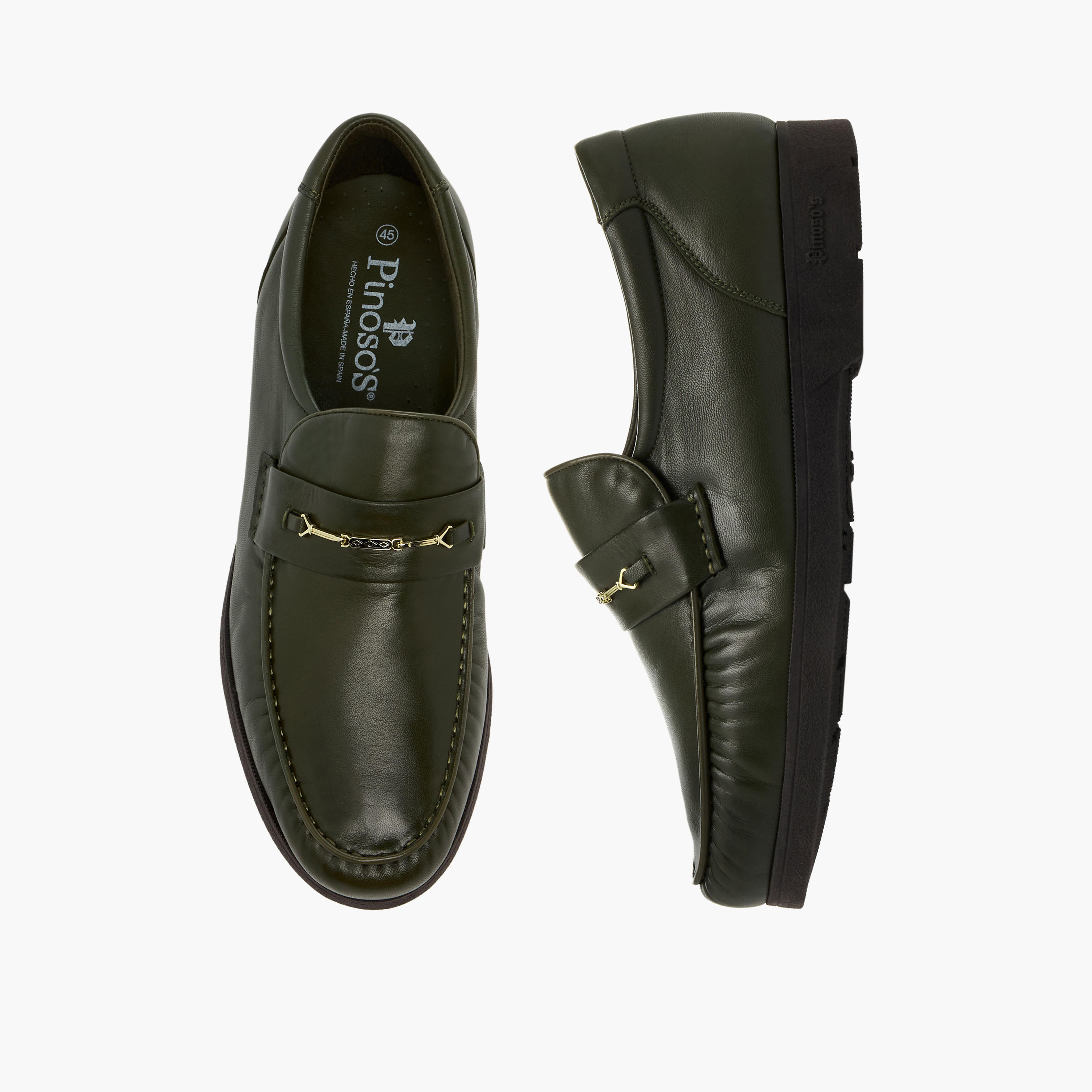 Pinosos Men Genuine Leather Slip-On Loafers-men-shoes-loafersandmoccasins-image-1