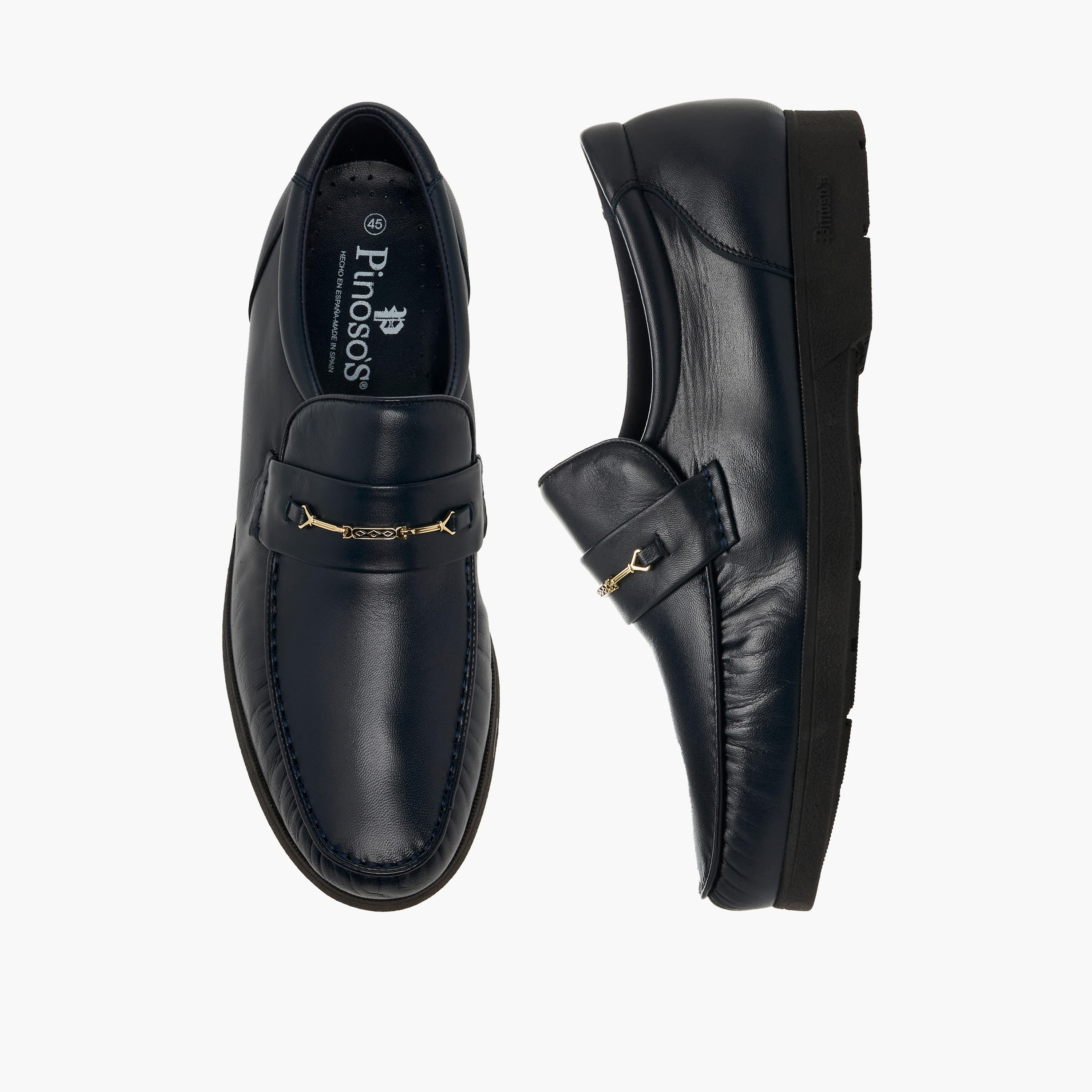 Pinosos Men Genuine Leather Slip-On Loafers-men-shoes-loafersandmoccasins-image-1