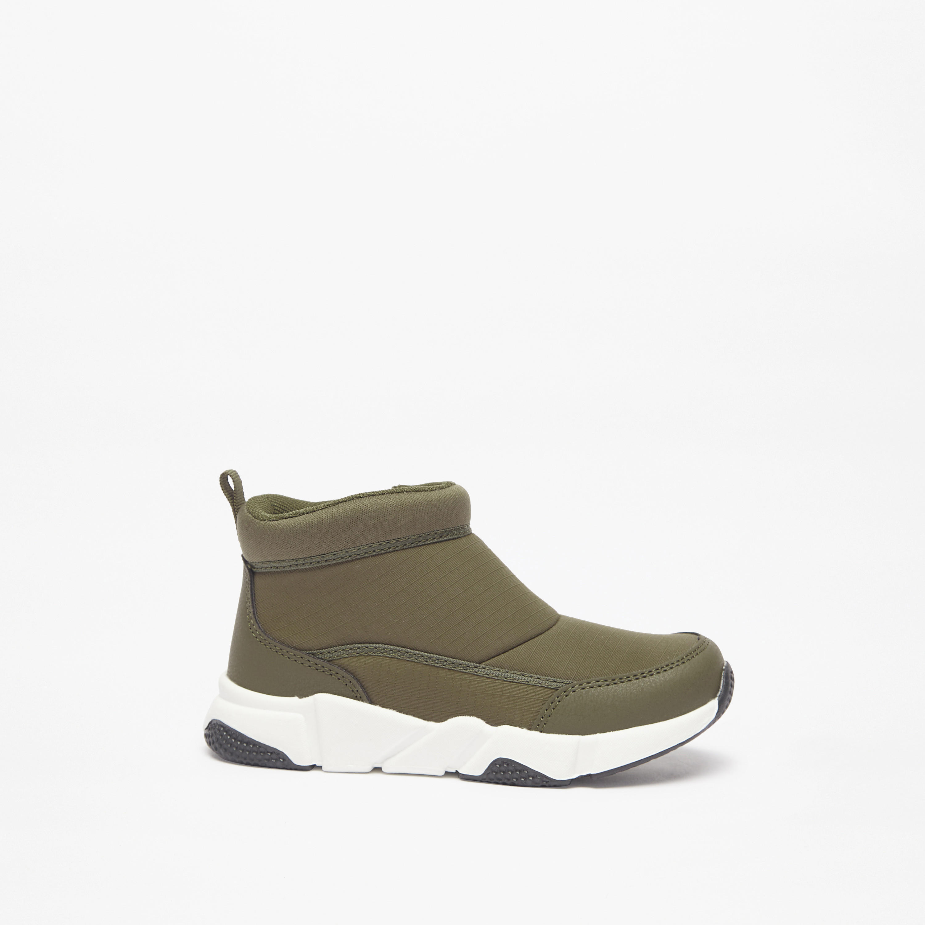 Juniors Textured Ankle Boots with Zip Closure-boys-shoes-boots-image-3