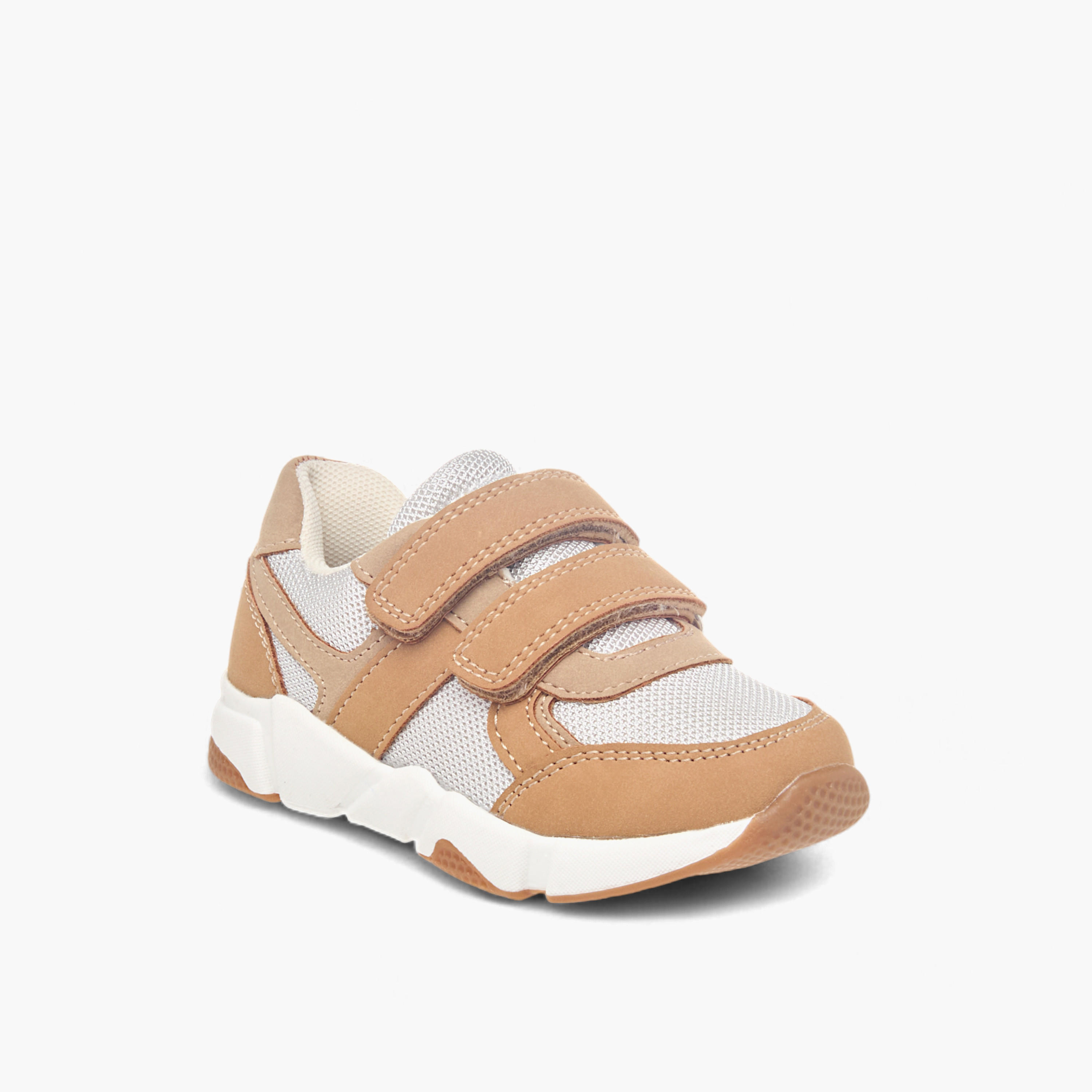 Barefeet Panelled Sneakers with Hook and Loop Closure-boys-shoes-sneakers-image-2