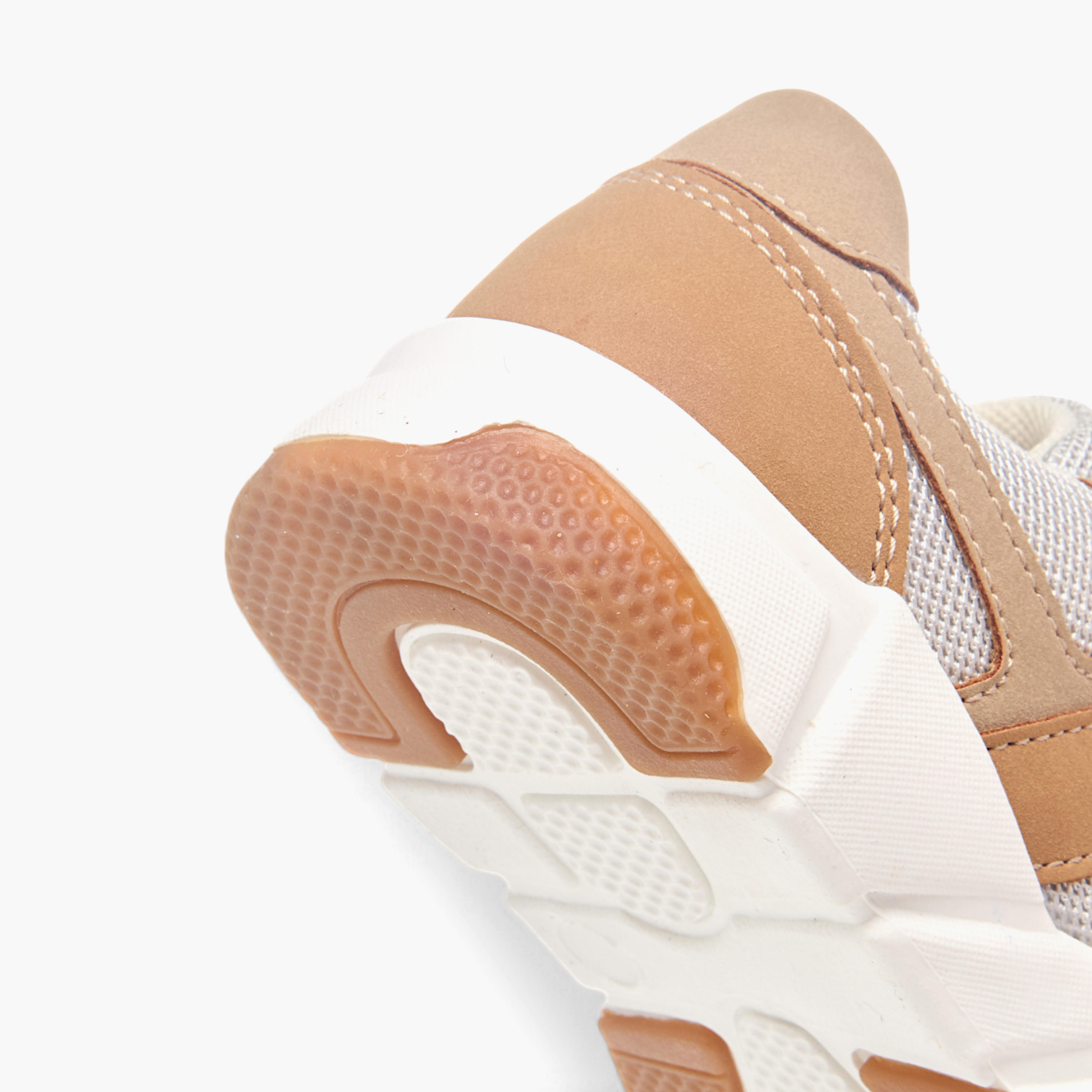 Barefeet Panelled Sneakers with Hook and Loop Closure-boys-shoes-sneakers-image-4