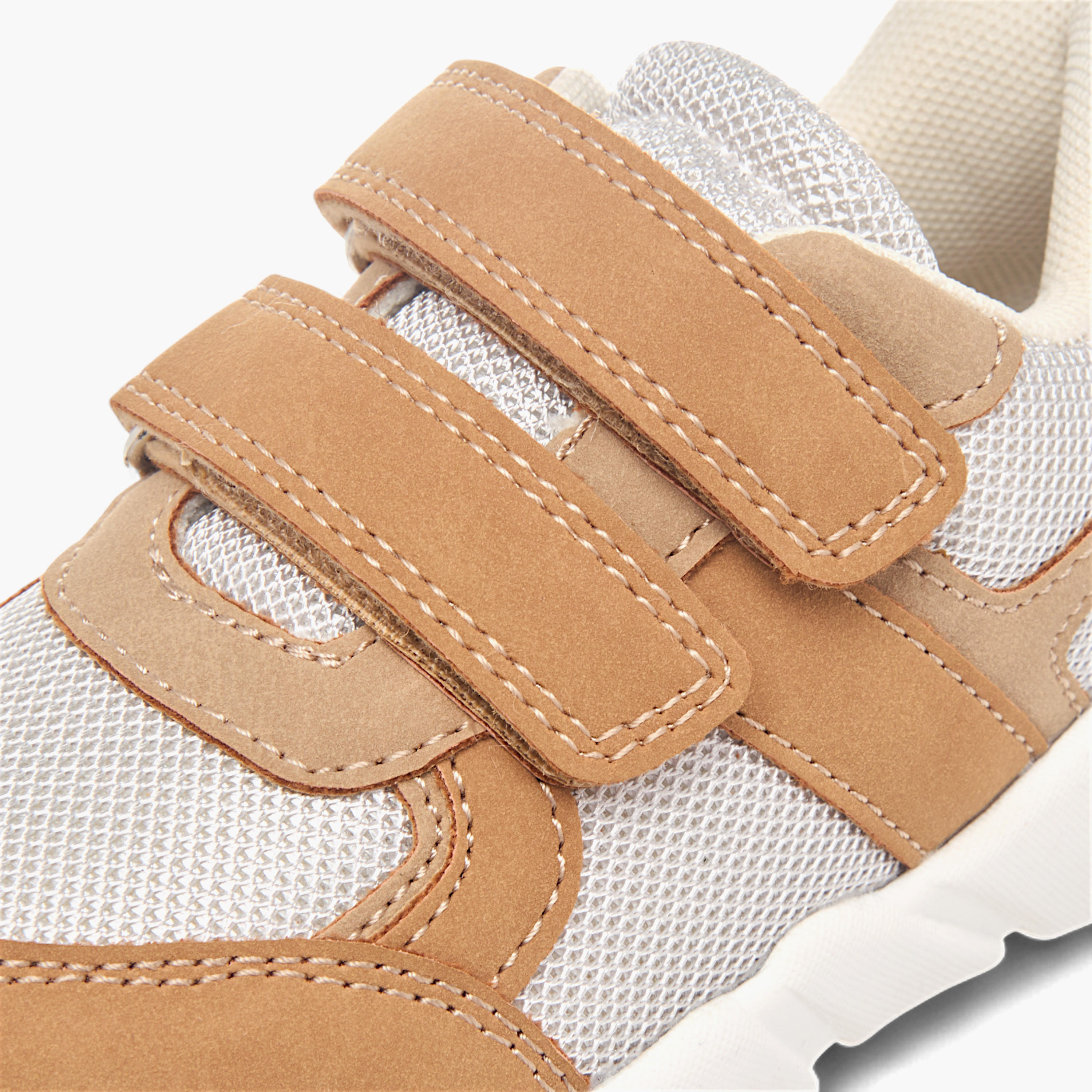 Barefeet Panelled Sneakers with Hook and Loop Closure-boys-shoes-sneakers-image-5