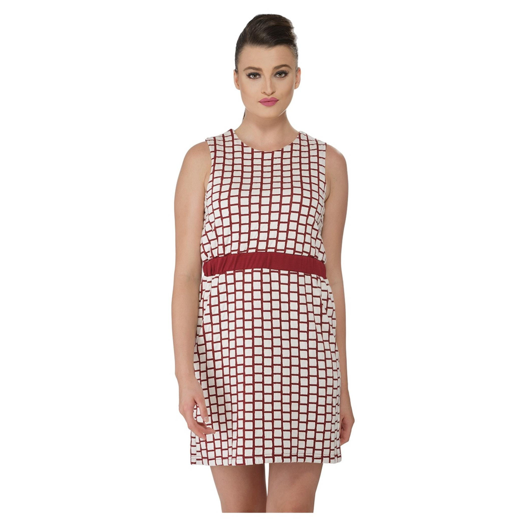 Sleeveless Checkered Dress-women-clothing-dresses-image-1