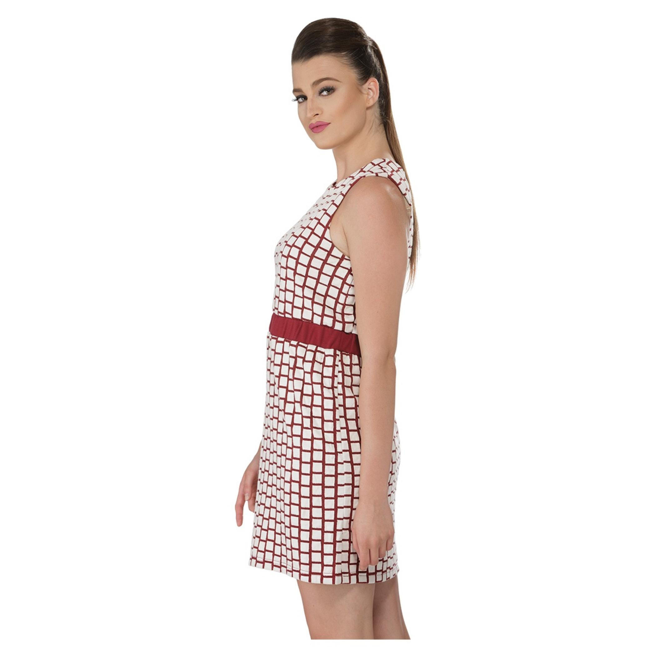 Sleeveless Checkered Dress-women-clothing-dresses-image-3