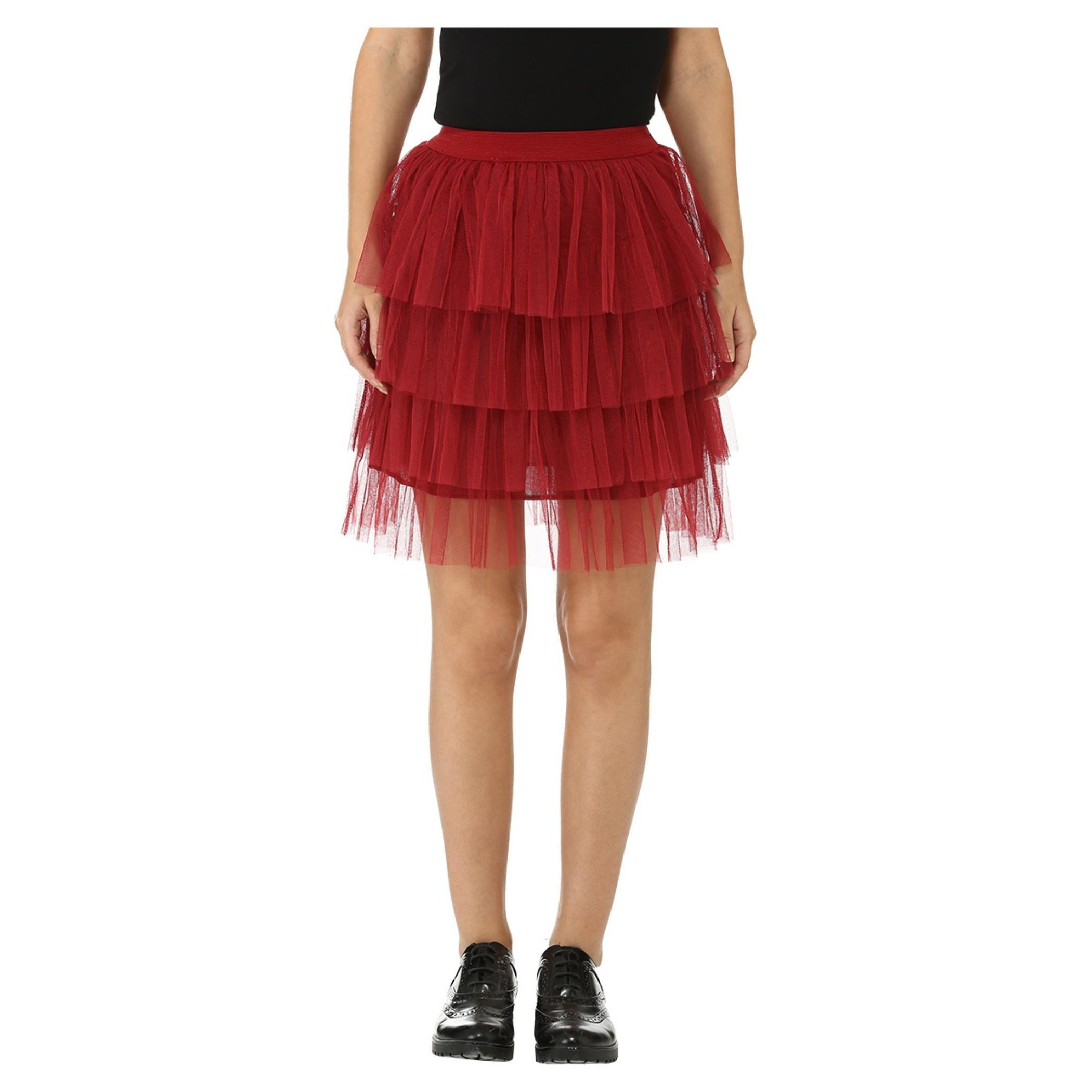 Mesh Ruffled Skirt-women-clothing-bottoms-skirts-image-6
