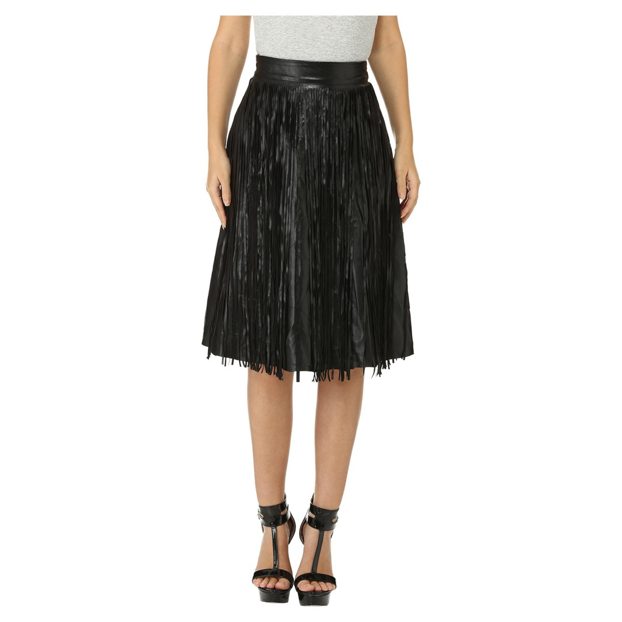 A-line Skirt with Fringes-women-clothing-bottoms-skirts-image-1