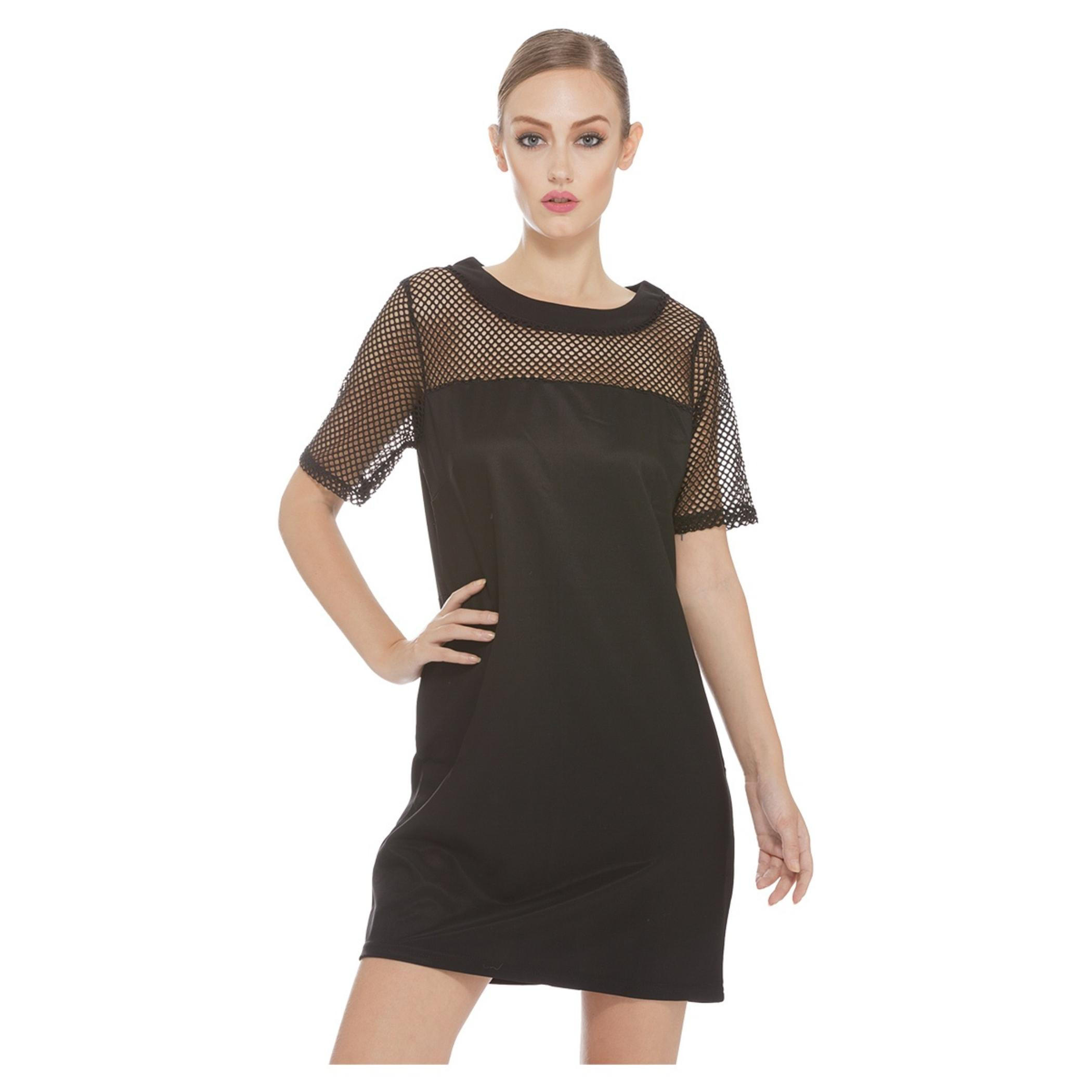 Short-sleeved Bodycon Dress-women-clothing-dresses-image-1