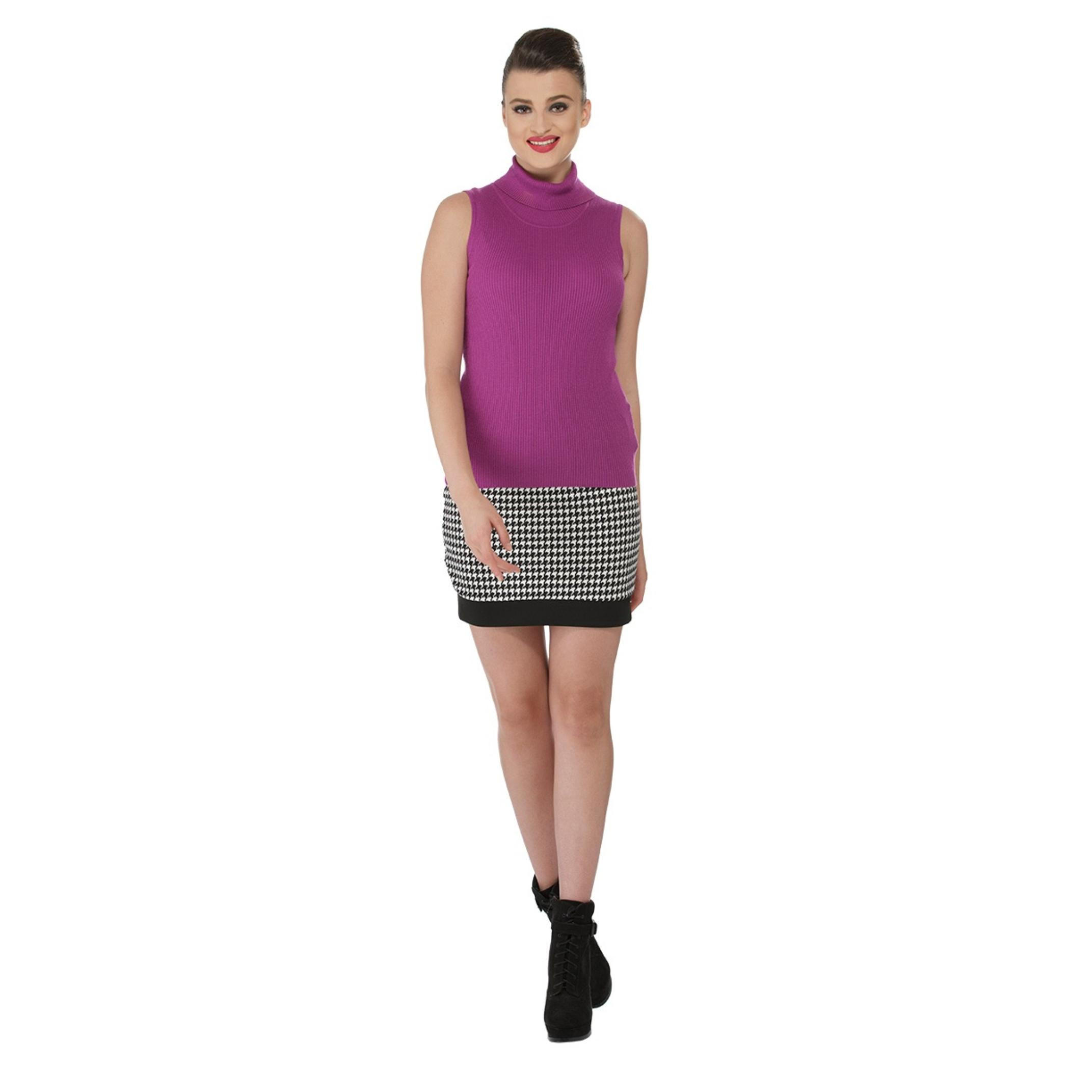 2Xtremz Printed Panel Mini Skirt-women-clothing-bottoms-skirts-image-1