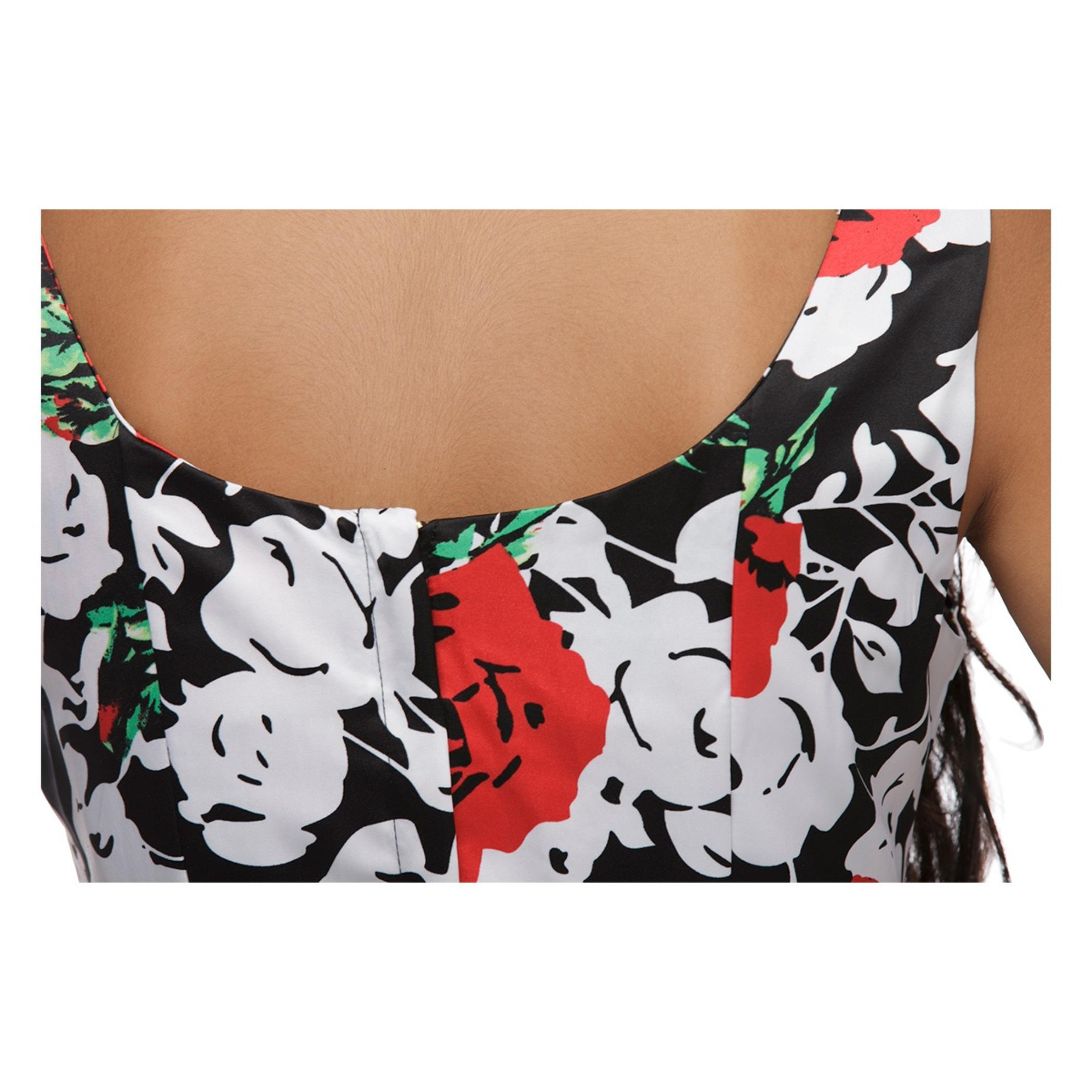 Floral Print Skater Dress-women-clothing-dresses-image-4