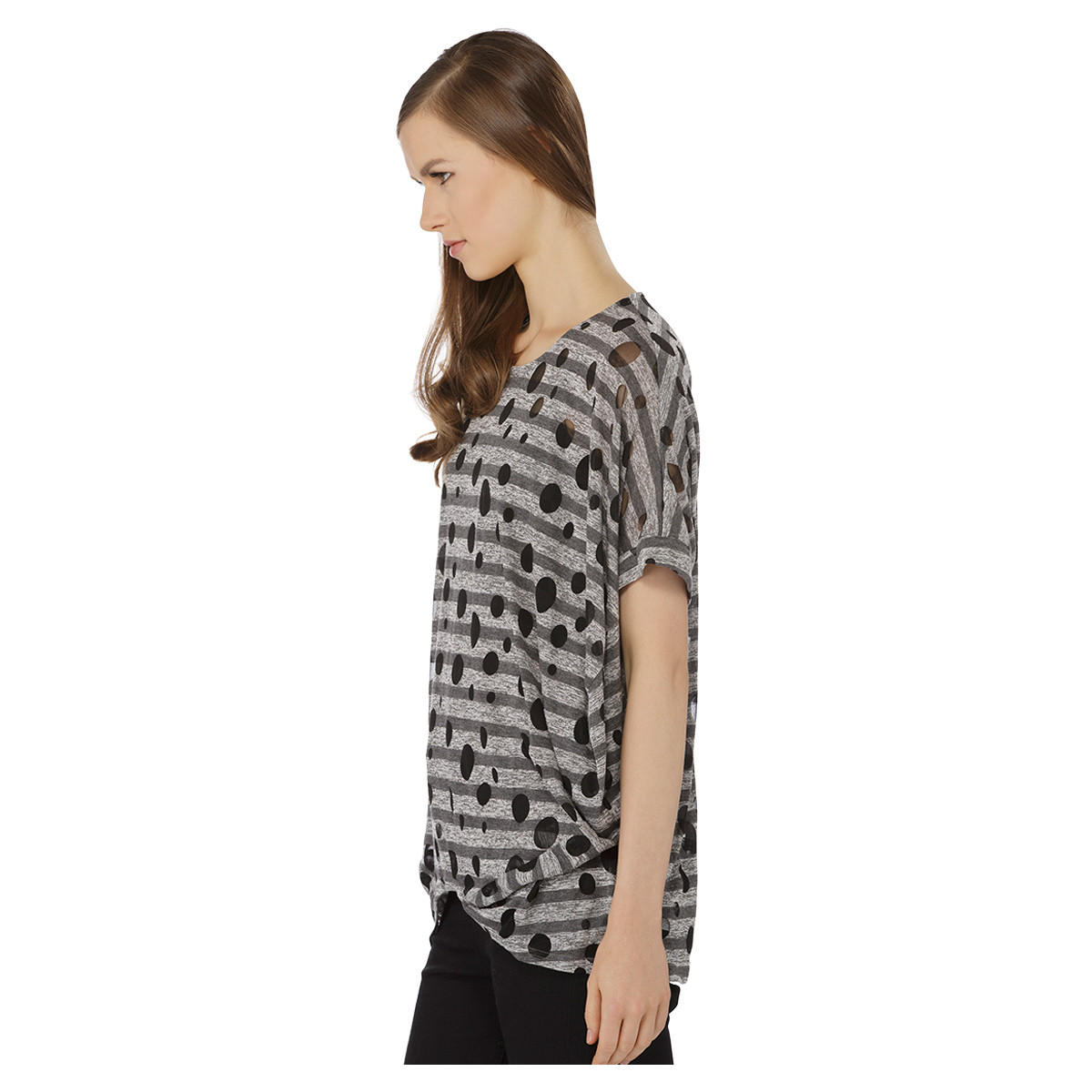 Abstract Chequered Top-women-clothing-shirtsandblouses-blouses-image-3