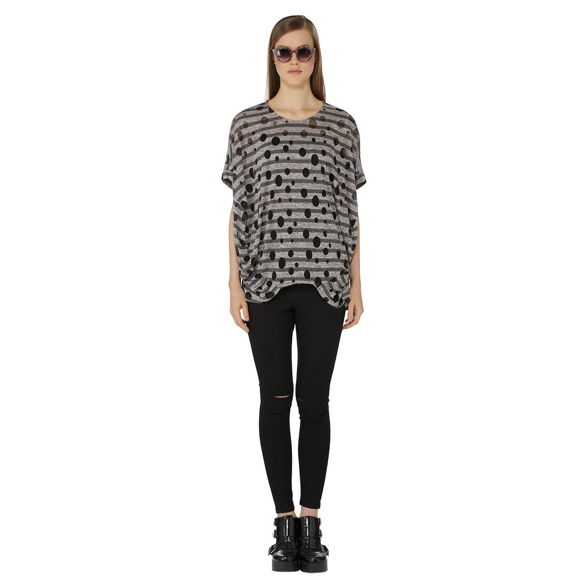 Abstract Chequered Top-women-clothing-shirtsandblouses-blouses-image-5