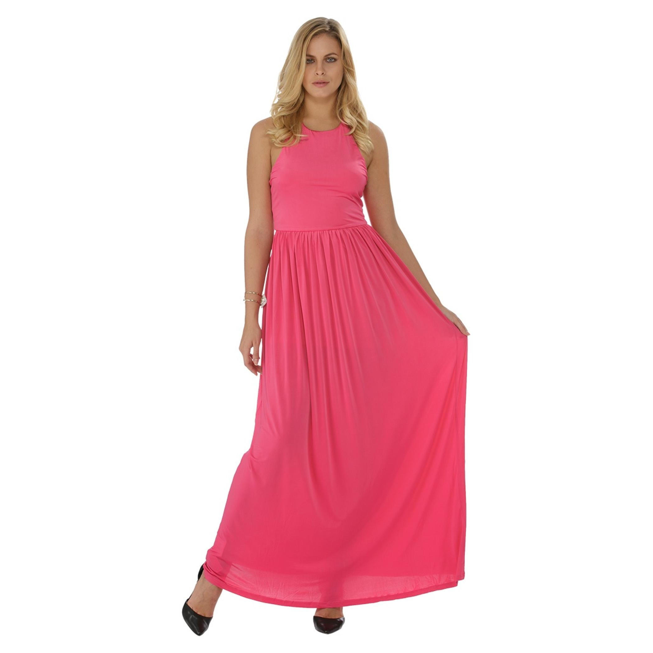 Dual-tone Maxi Dress-women-clothing-dresses-image-1