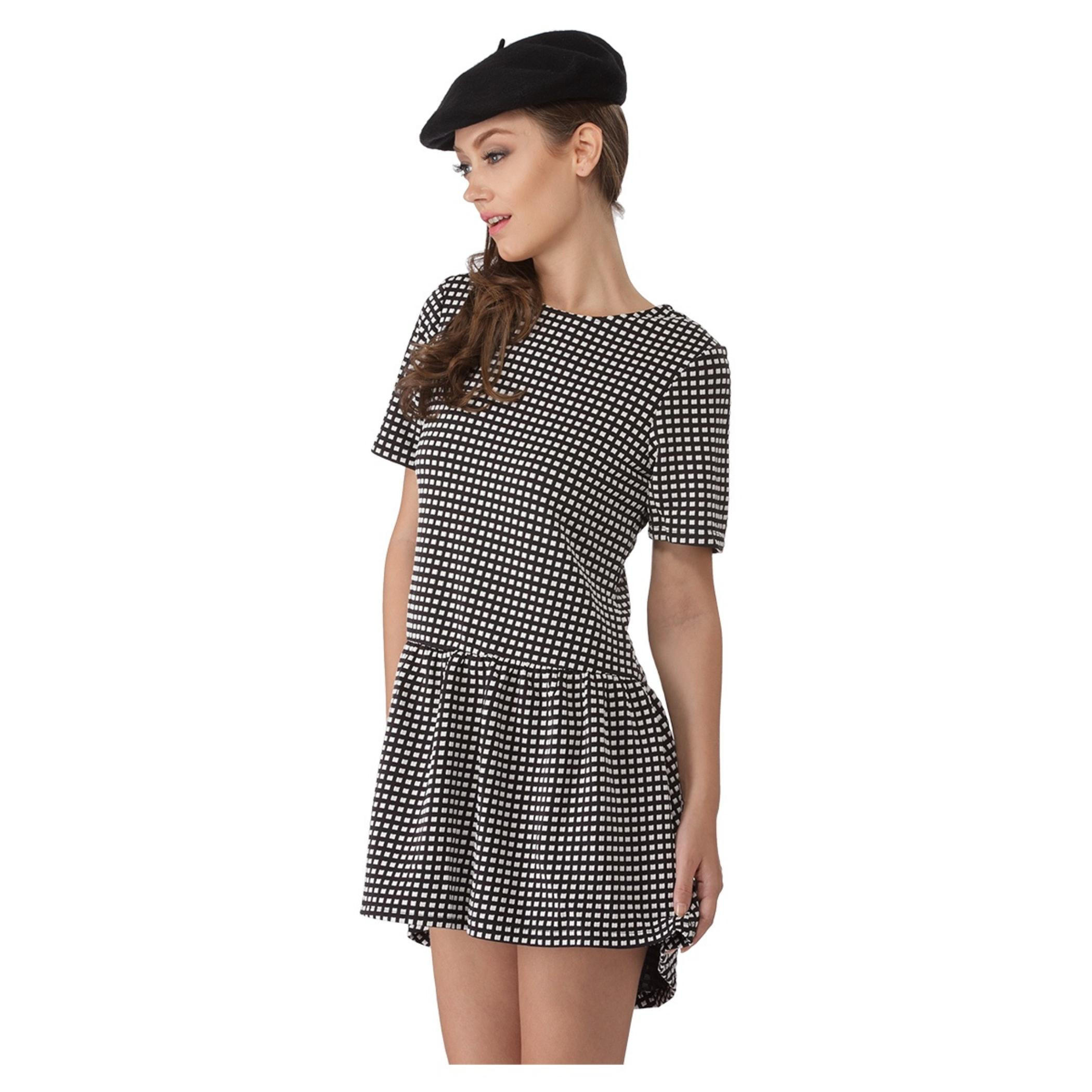 High-low Plaid Dress-women-clothing-dresses-image-3