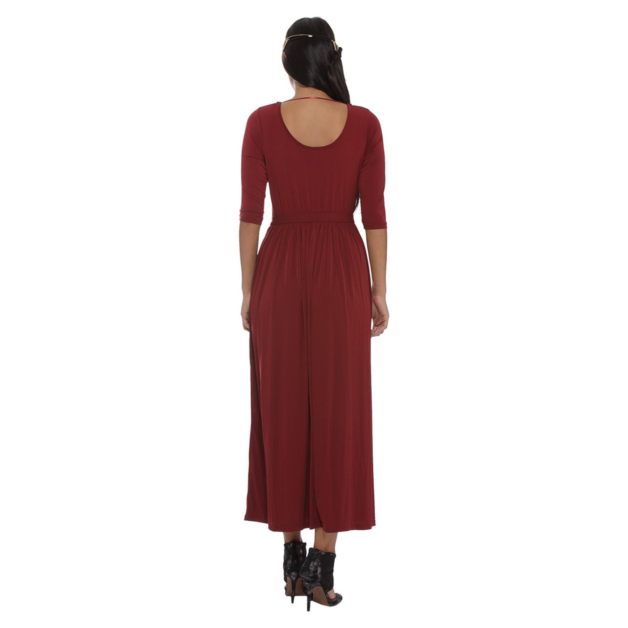 Crop-sleeved Maxi Dress-women-clothing-dresses-image-3