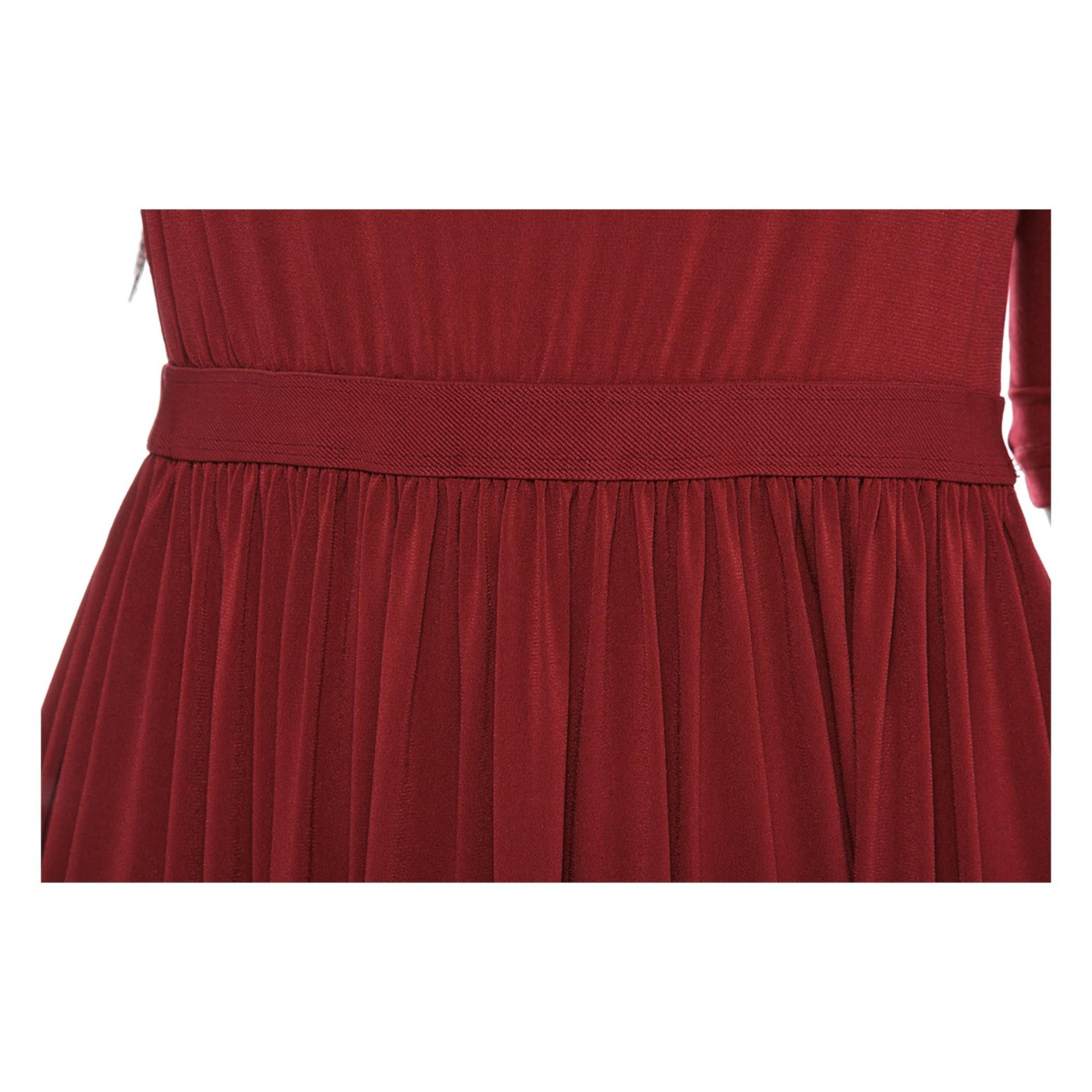 Crop-sleeved Maxi Dress-women-clothing-dresses-image-1